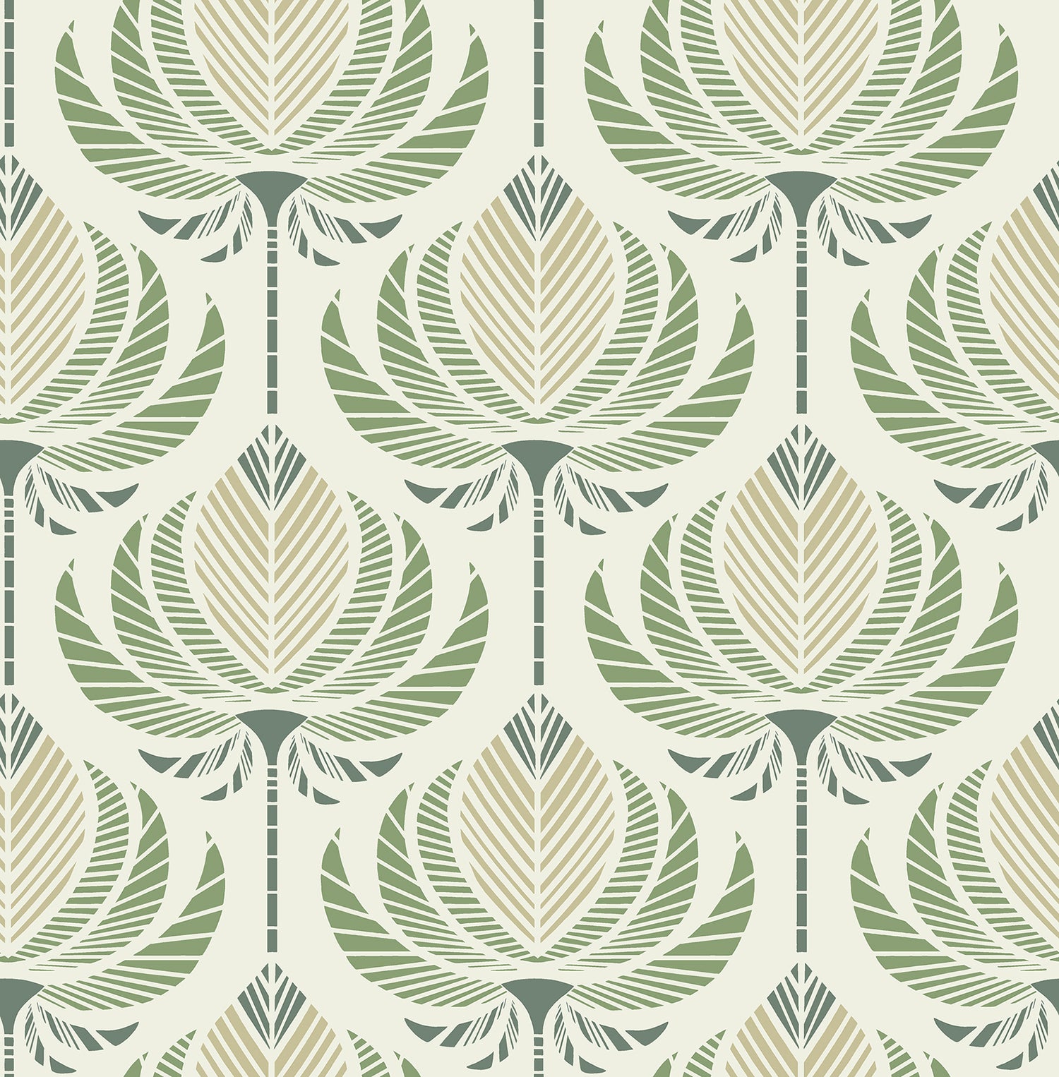 Ferrenby Wallpaper in green color - pattern number 4198-27830 - by A Street Prints in the Moderne Deco Timeless Glamour collection