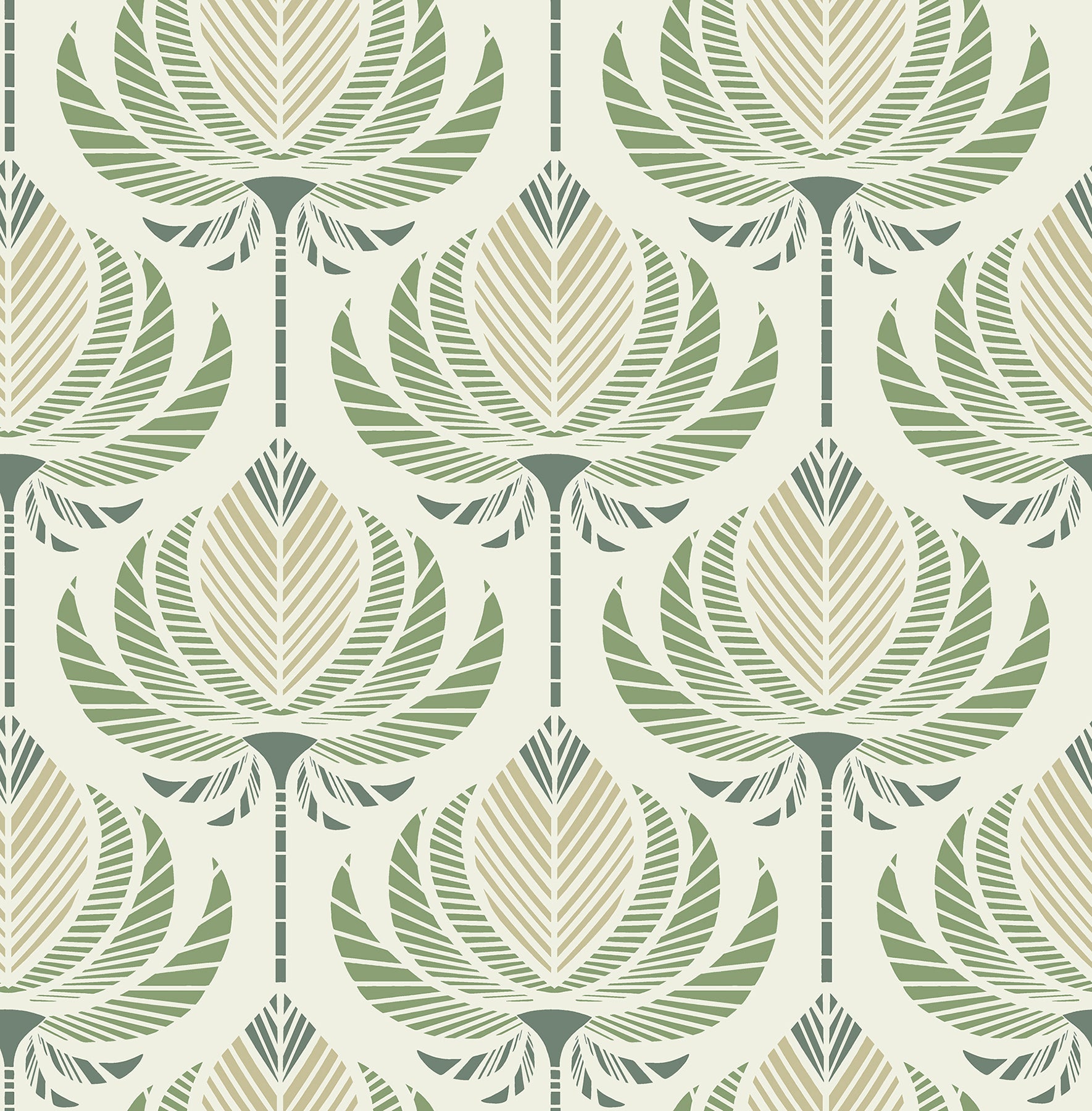 Ferrenby Wallpaper in green color - pattern number 4198-27830 - by A Street Prints in the Moderne Deco Timeless Glamour collection