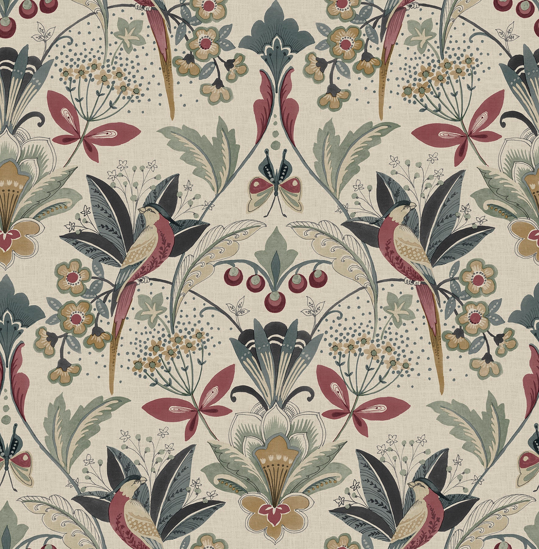 Bernadette Wallpaper in merlot color - pattern number 4198-27836 - by A Street Prints in the Moderne Deco Timeless Glamour collection