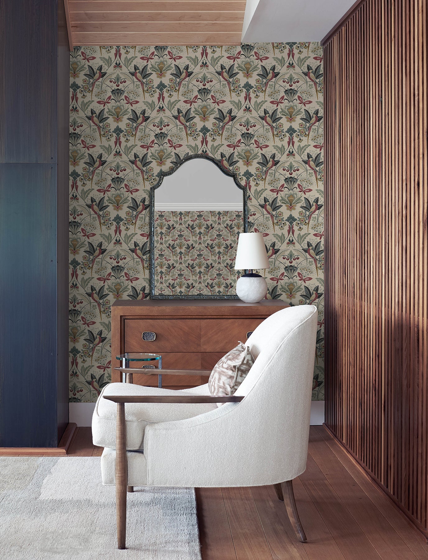 Bernadette Wallpaper in merlot color - pattern number 4198-27836 - by A Street Prints in the Moderne Deco Timeless Glamour collection