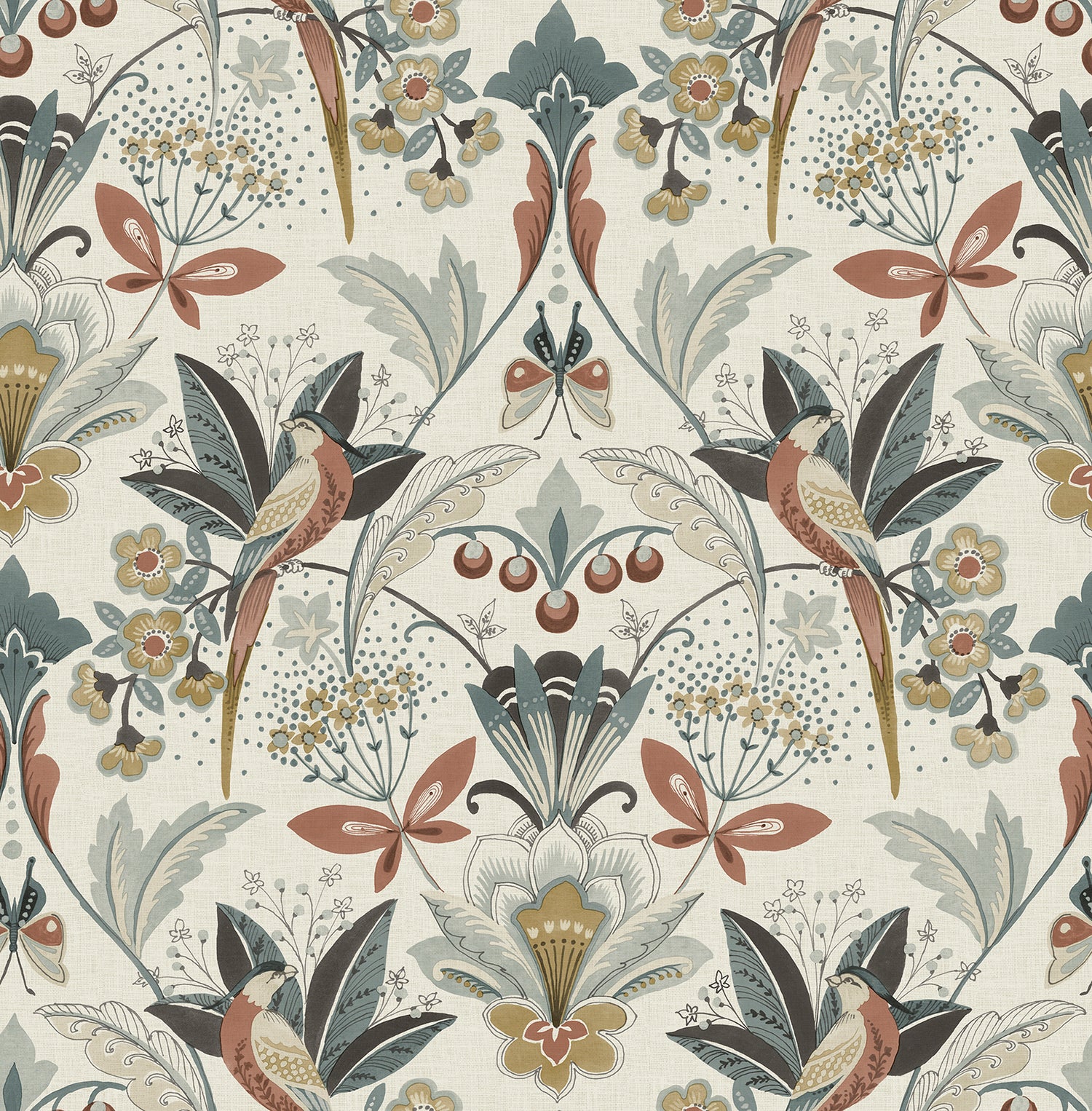 Bernadette Wallpaper in rose color - pattern number 4198-27837 - by A Street Prints in the Moderne Deco Timeless Glamour collection