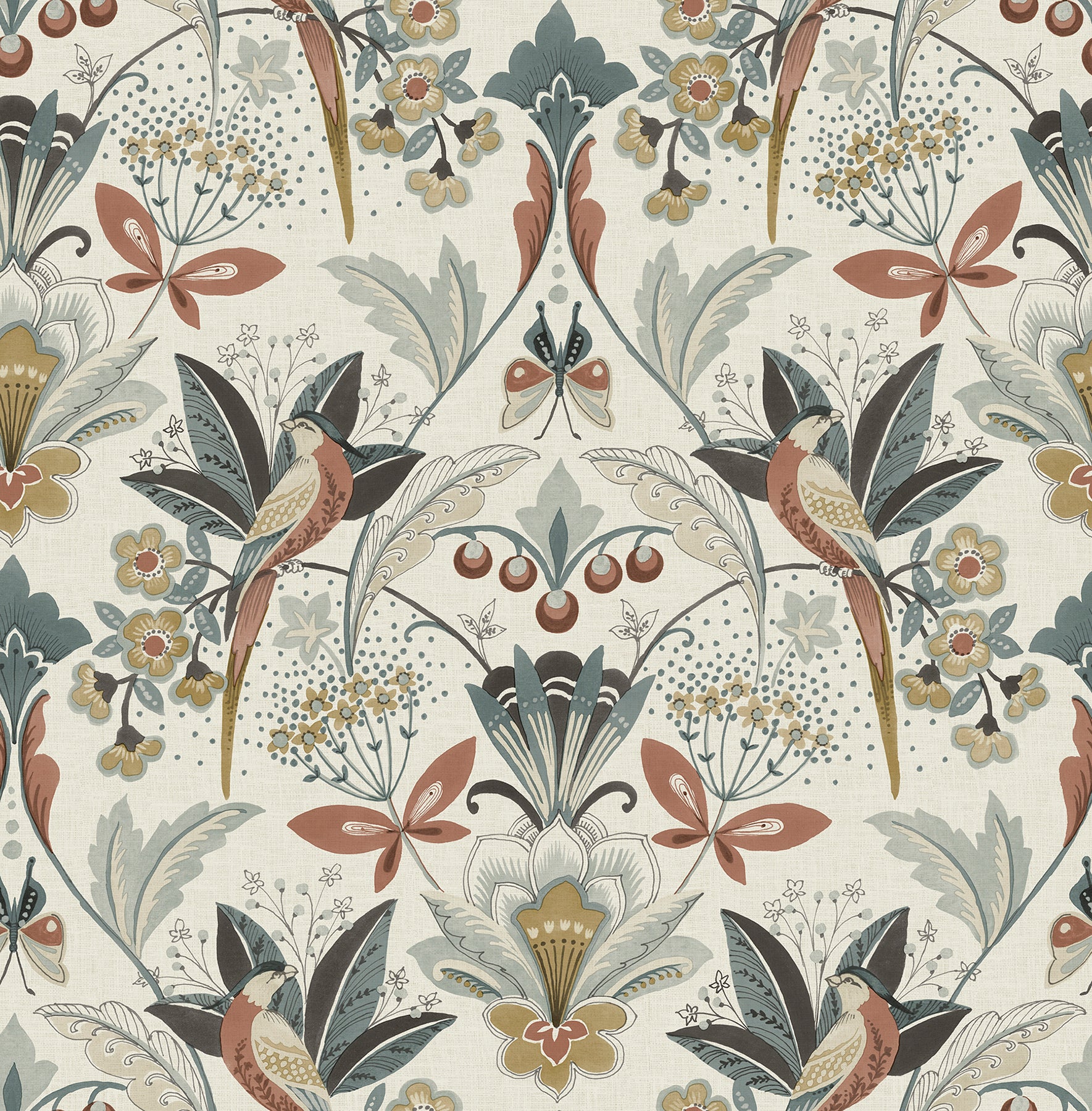 Bernadette Wallpaper in rose color - pattern number 4198-27837 - by A Street Prints in the Moderne Deco Timeless Glamour collection