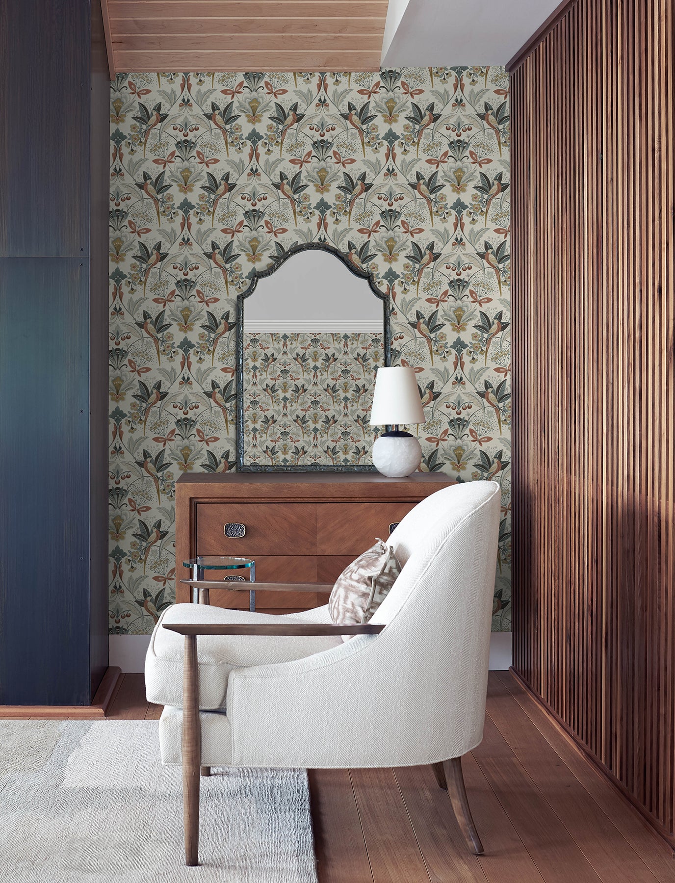 Bernadette Wallpaper in rose color - pattern number 4198-27837 - by A Street Prints in the Moderne Deco Timeless Glamour collection