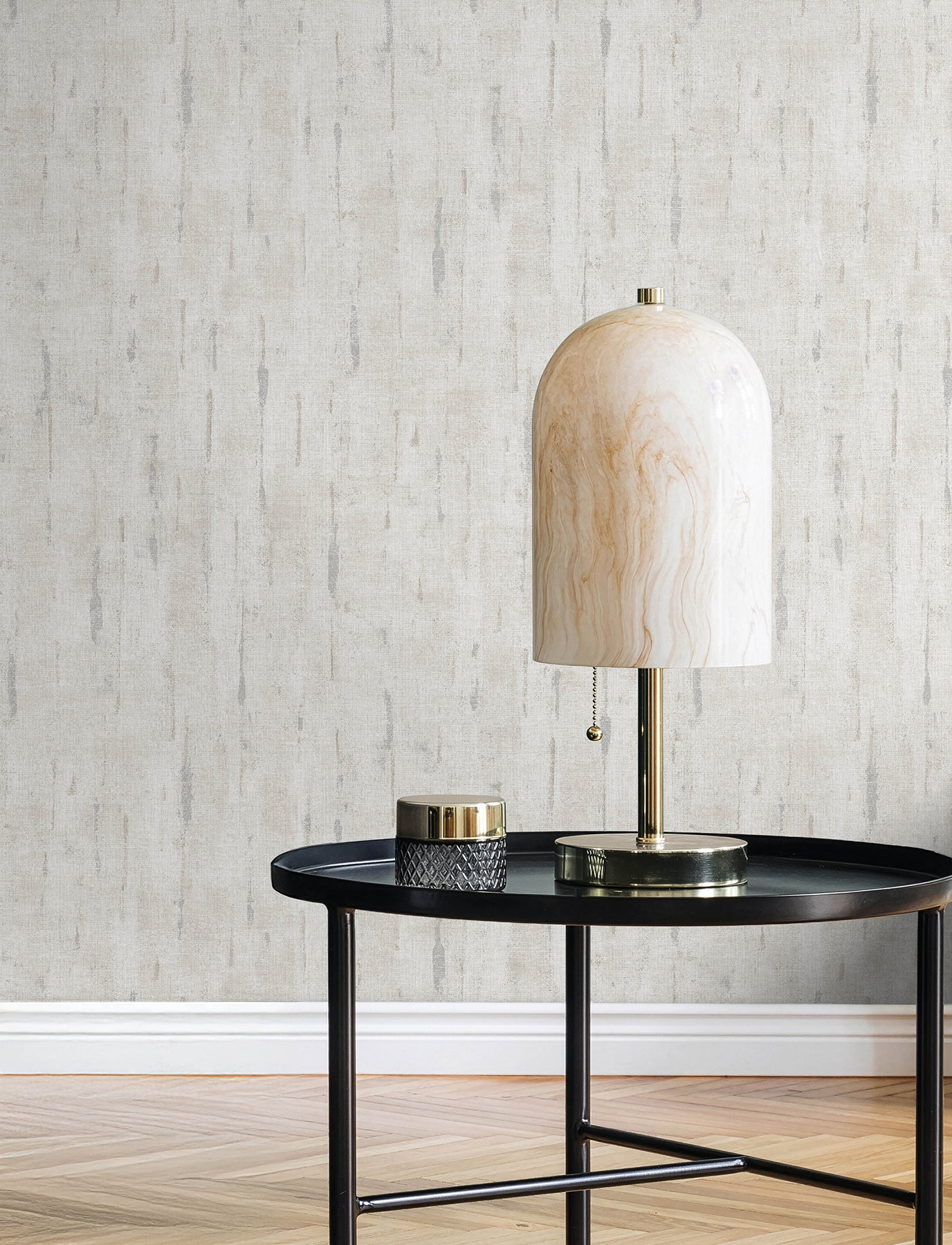 Minna Wallpaper in stone color - pattern number 4198-27838 - by A Street Prints in the Moderne Deco Timeless Glamour collection