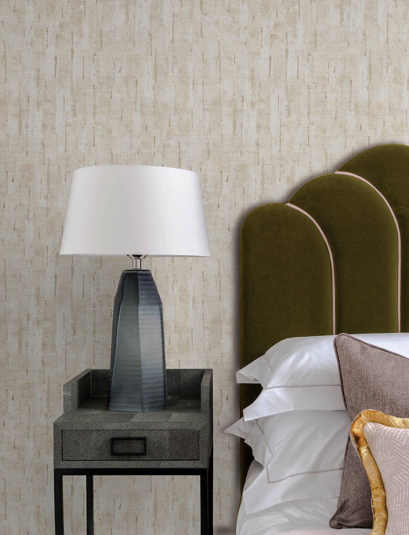 Minna Wallpaper in blush color - pattern number 4198-27840 - by A Street Prints in the Moderne Deco Timeless Glamour collection