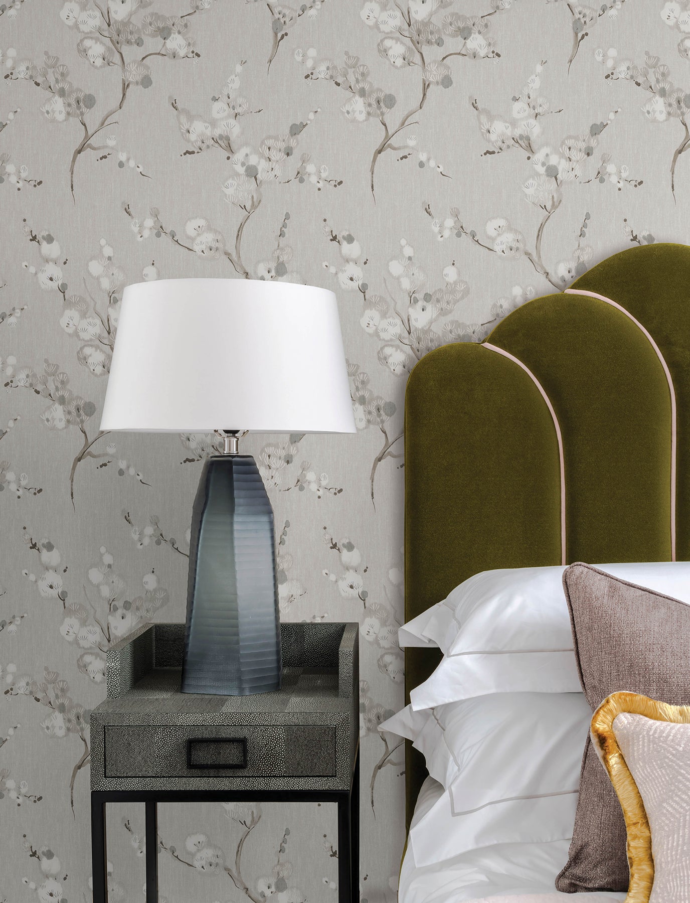 Bliss Wallpaper in stone color - pattern number 4198-27842 - by A Street Prints in the Moderne Deco Timeless Glamour collection