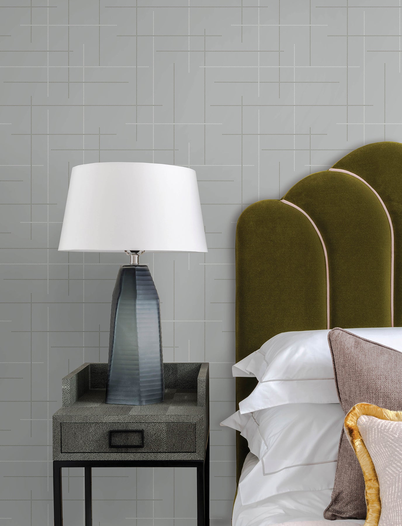 Wylie Wallpaper in light blue color - pattern number 4198-83476 - by A Street Prints in the Moderne Deco Timeless Glamour collection