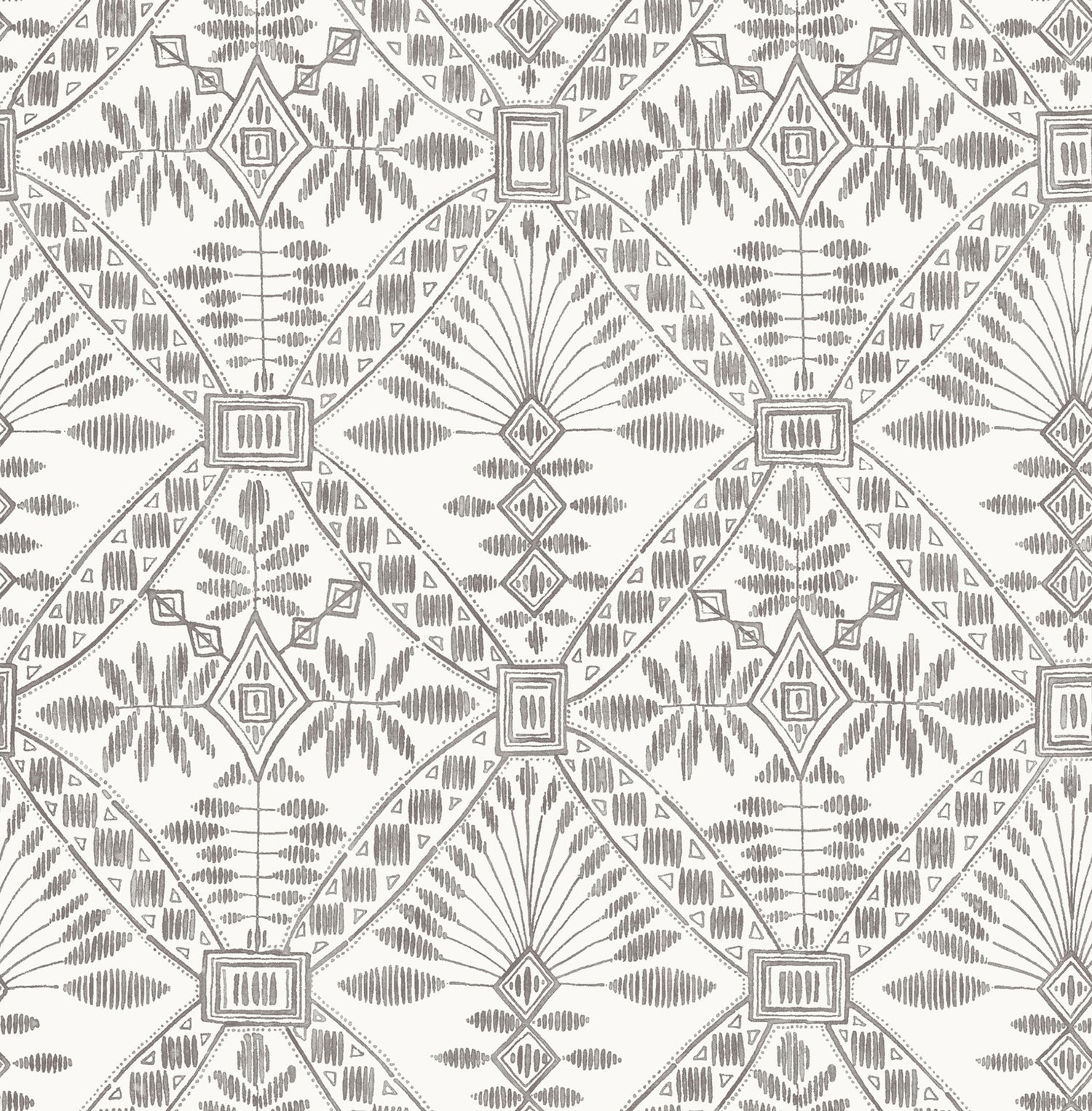 Emmarie Geometric Wallpaper in Black color - pattern number 4199-27777 - by Chesapeake in the Modern Farmhouse collection