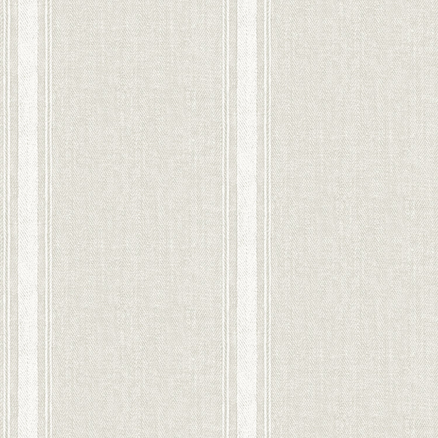 Linette Fabric Stripe Wallpaper in Beige color - pattern number 4199-70070 - by Chesapeake in the Modern Farmhouse collection