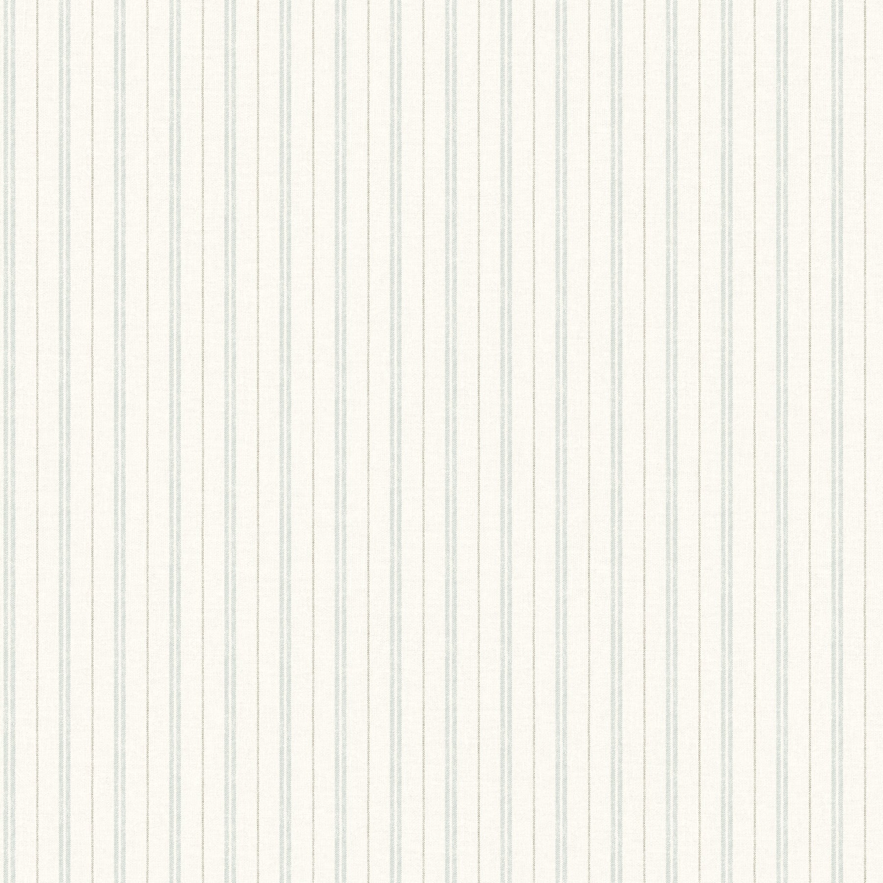 Harville Double Stripe Wallpaper in Aqua color - pattern number 4199-83425 - by Chesapeake in the Modern Farmhouse collection