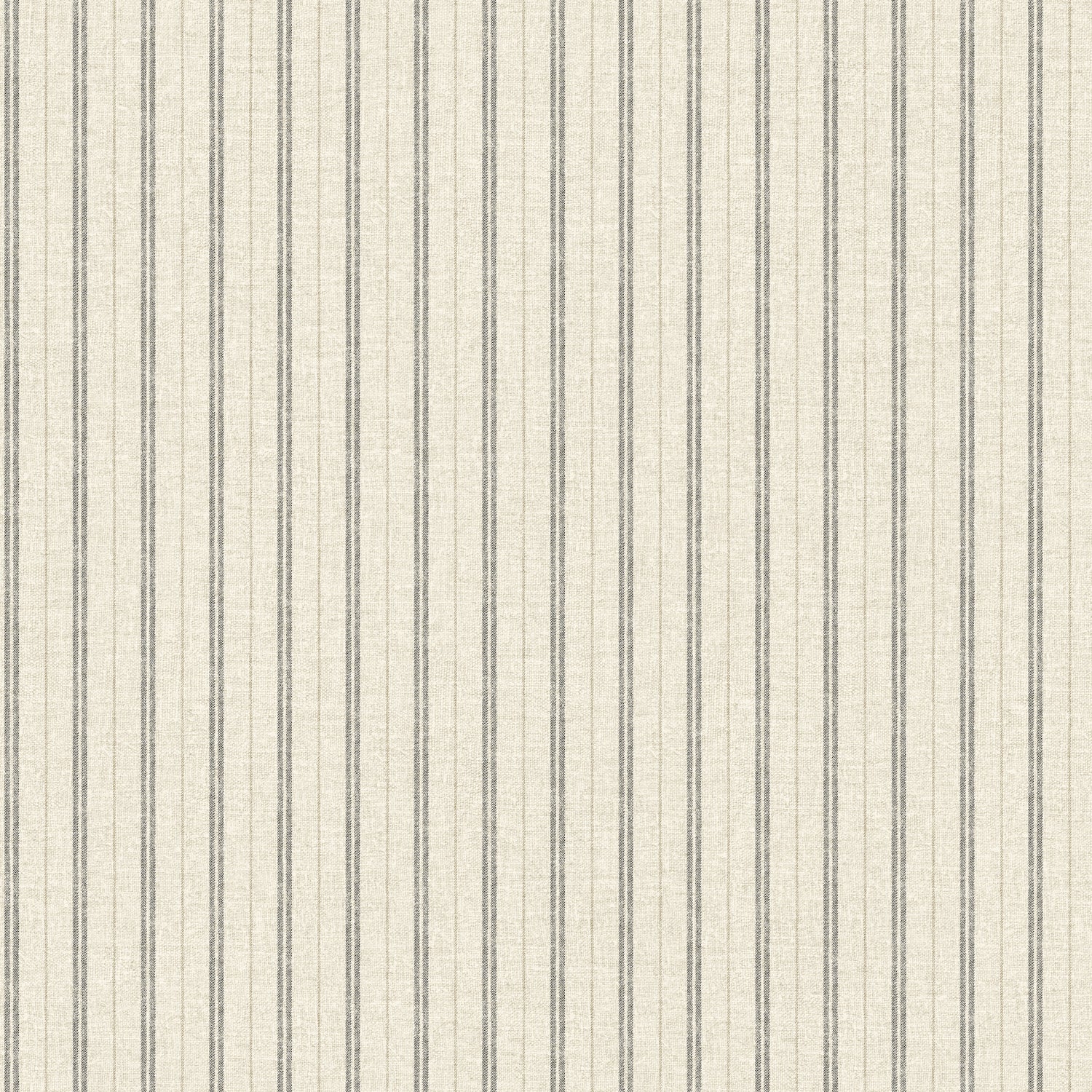 Harville Double Stripe Wallpaper in Black color - pattern number 4199-83429 - by Chesapeake in the Modern Farmhouse collection