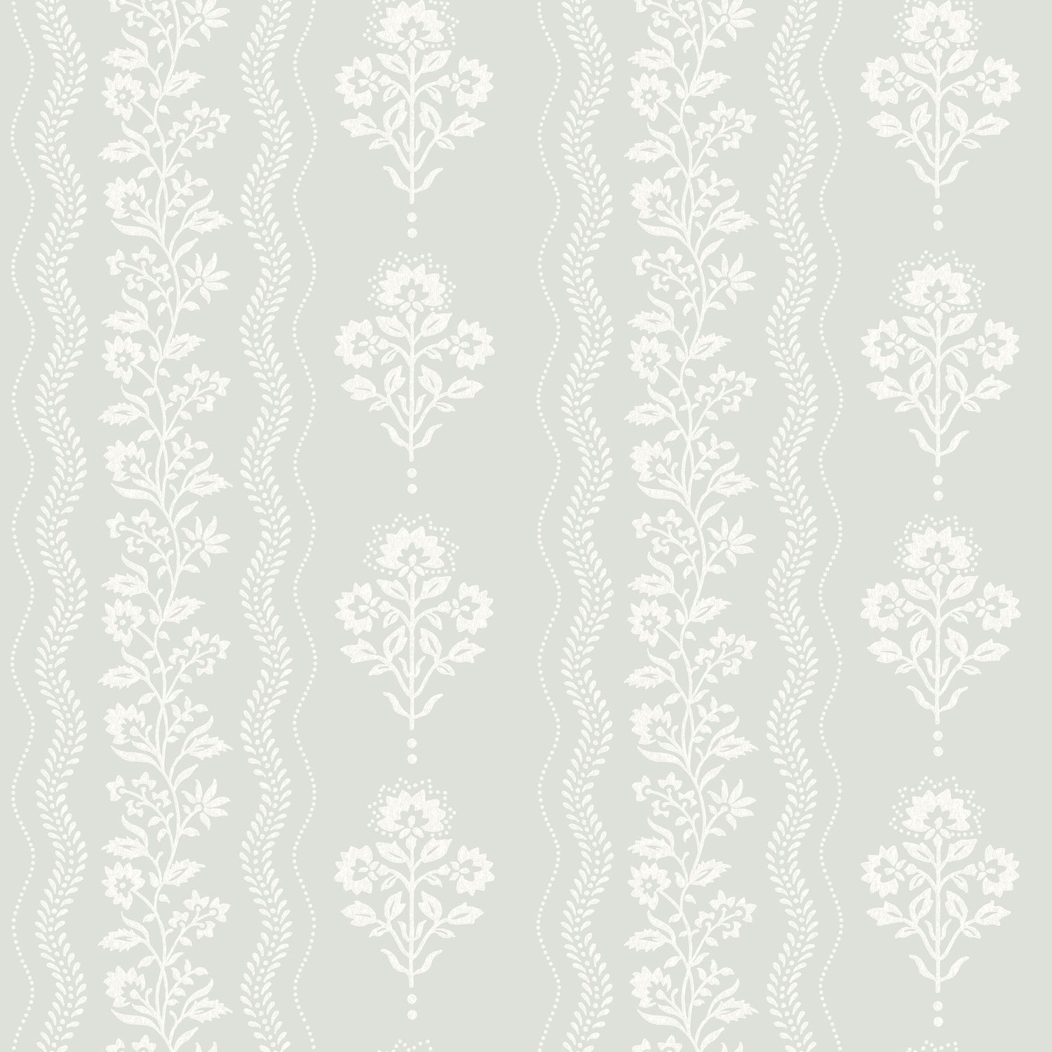 Lenea Floral Stripe Wallpaper in Aqua color - pattern number 4199-83722 - by Chesapeake in the Modern Farmhouse collection