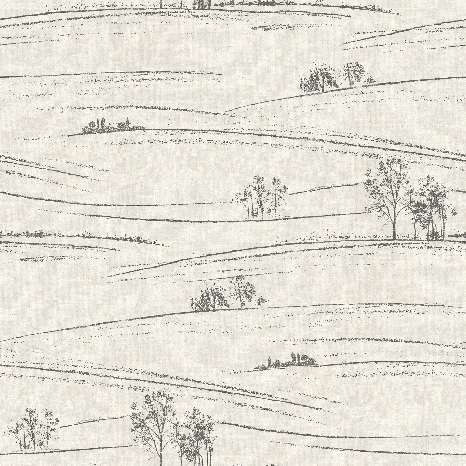 Isaac Rolling Hills Wallpaper in Black color - pattern number 4199-83728 - by Chesapeake in the Modern Farmhouse collection
