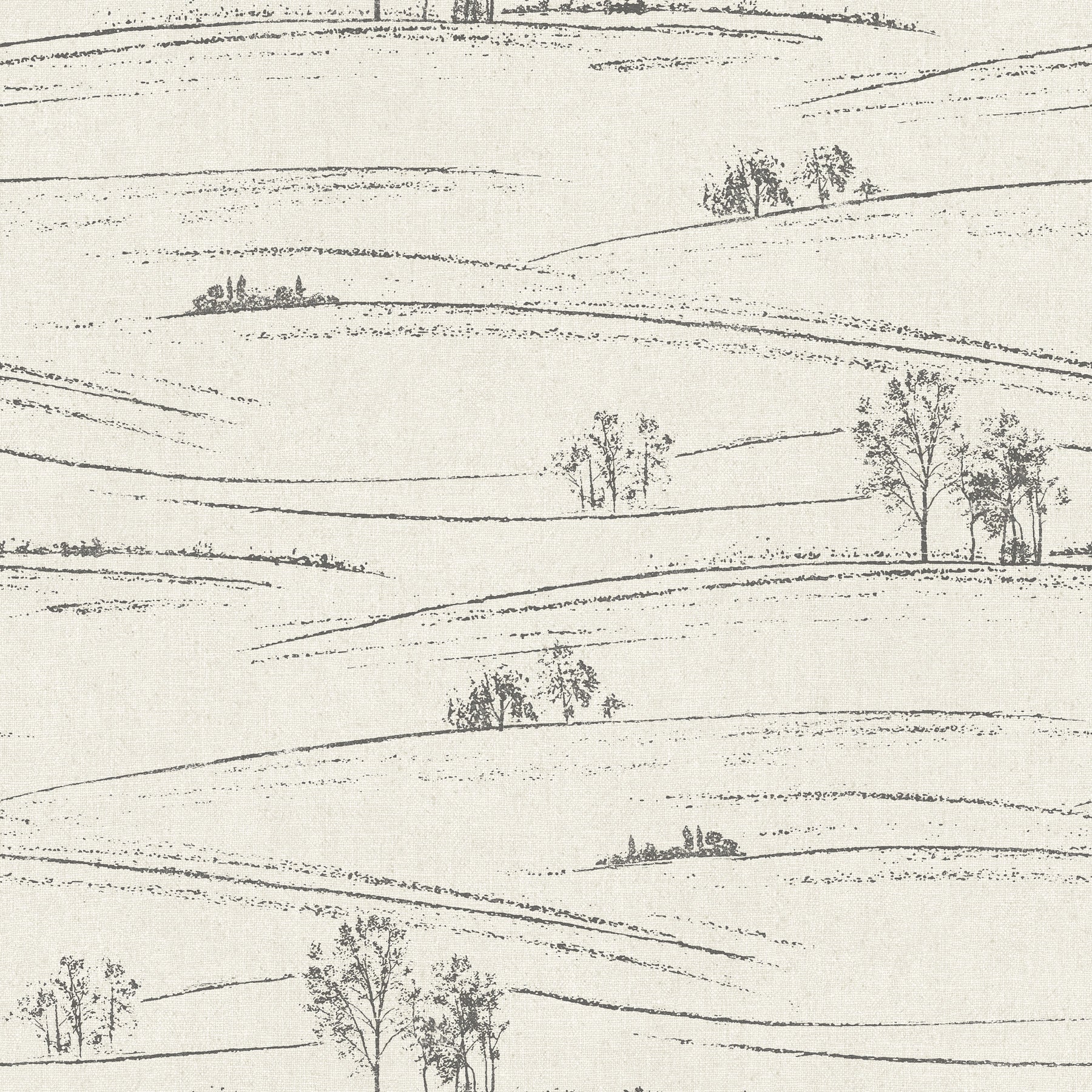 Isaac Rolling Hills Wallpaper in Black color - pattern number 4199-83728 - by Chesapeake in the Modern Farmhouse collection