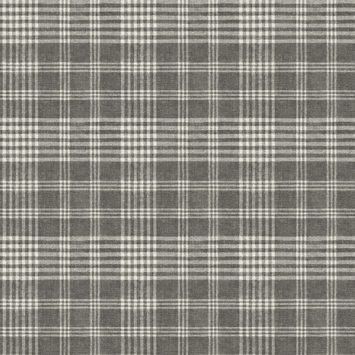 Perry Plaid Wallpaper in Black color - pattern number 4199-83734 - by Chesapeake in the Modern Farmhouse collection