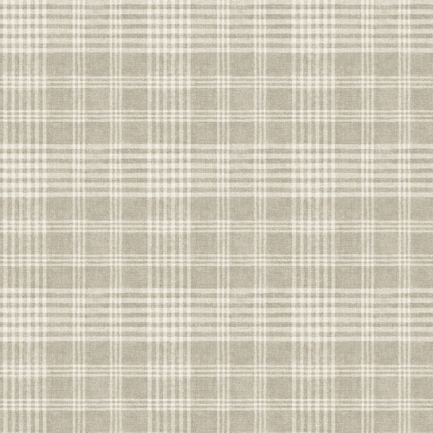 Perry Plaid Wallpaper in Taupe color - pattern number 4199-83735 - by Chesapeake in the Modern Farmhouse collection