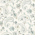 Darlene Jacobean Wallpaper in Aqua color - pattern number 4199-83746 - by Chesapeake in the Modern Farmhouse collection