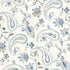 Darlene Jacobean Wallpaper in Blue color - pattern number 4199-83748 - by Chesapeake in the Modern Farmhouse collection