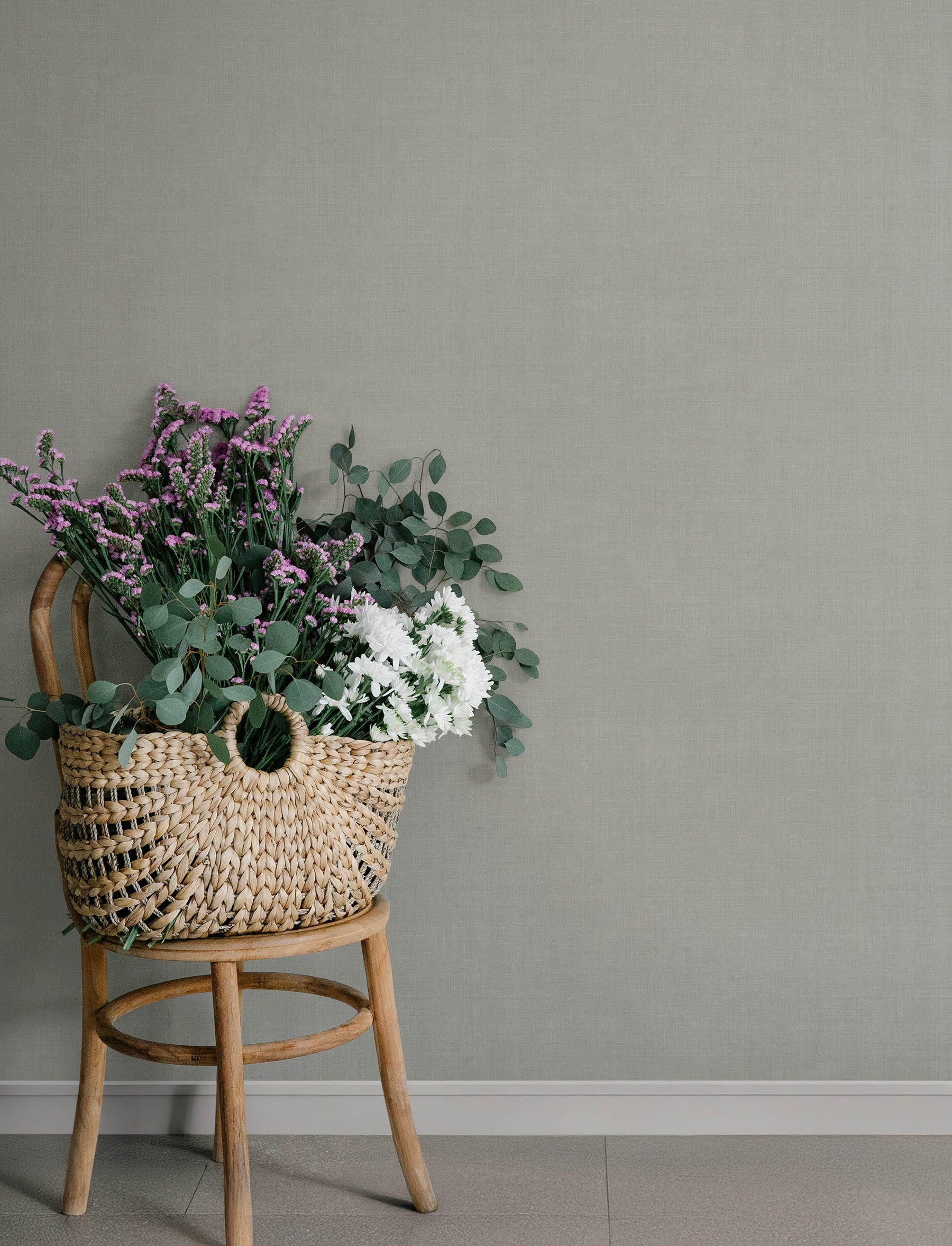 Midolin wallpaper in sterling color - pattern number 4201-16020 - by A Street Prints in the Savanna collection