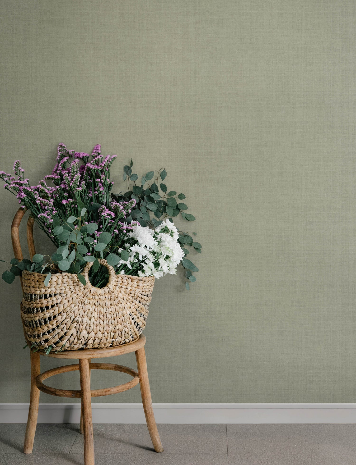 Midolin wallpaper in pewter color - pattern number 4201-16022 - by A Street Prints in the Savanna collection