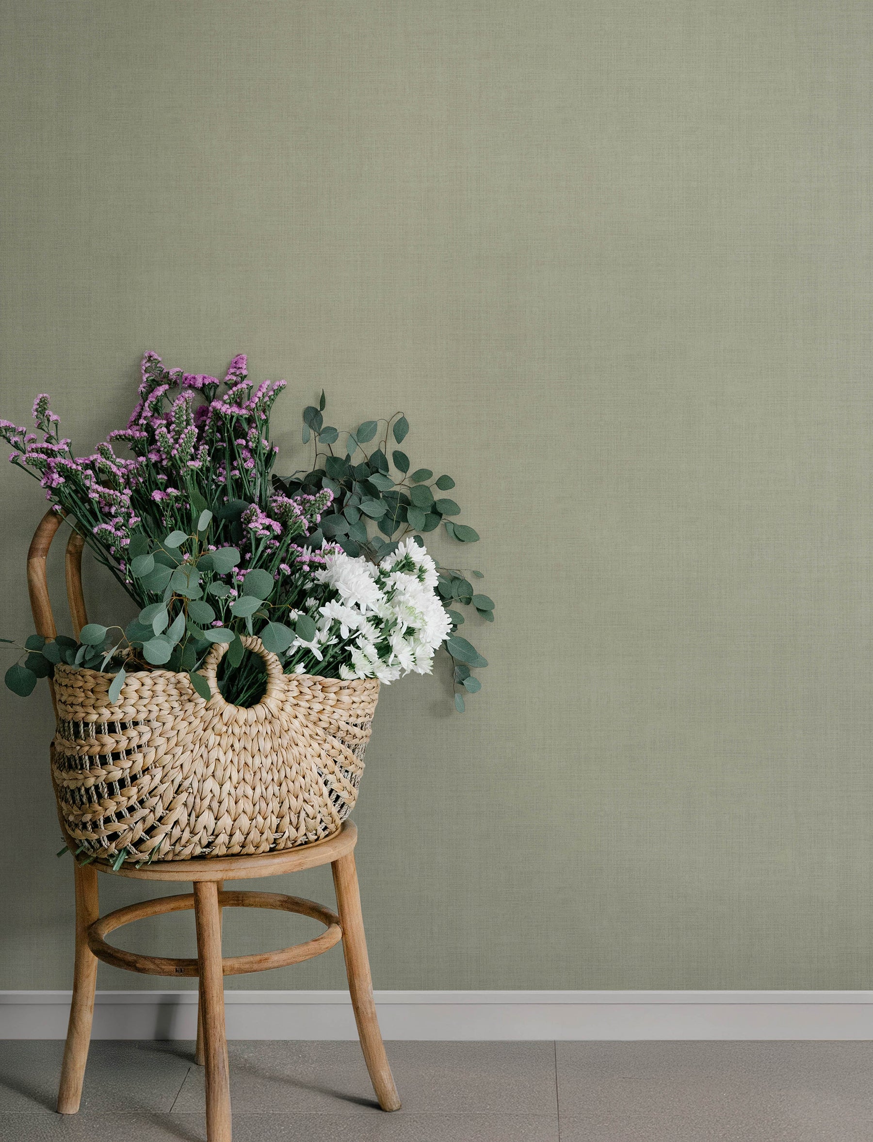 Midolin wallpaper in pewter color - pattern number 4201-16022 - by A Street Prints in the Savanna collection