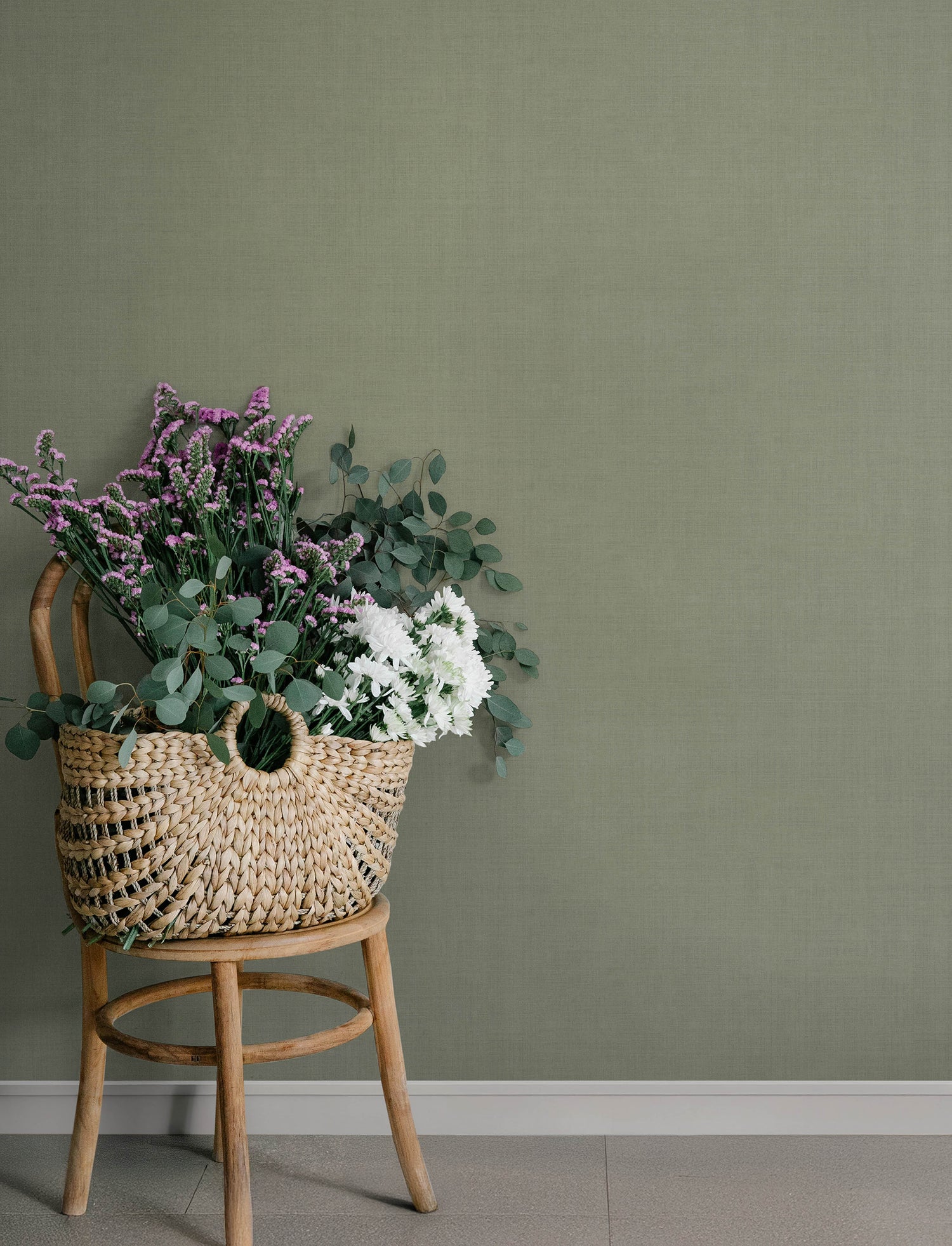 Midolin wallpaper in slate color - pattern number 4201-16023 - by A Street Prints in the Savanna collection