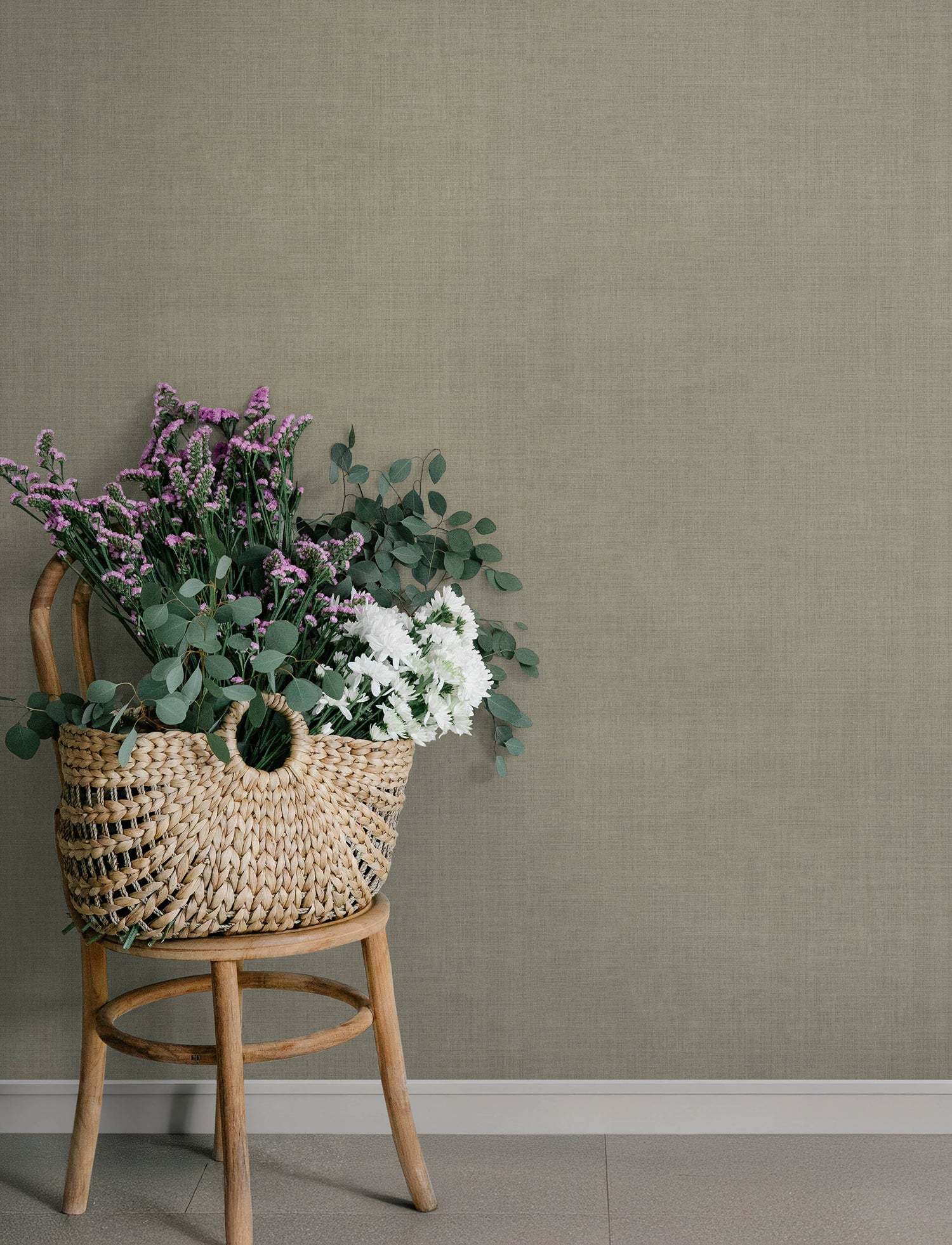 Midolin wallpaper in stone color - pattern number 4201-16045 - by A Street Prints in the Savanna collection