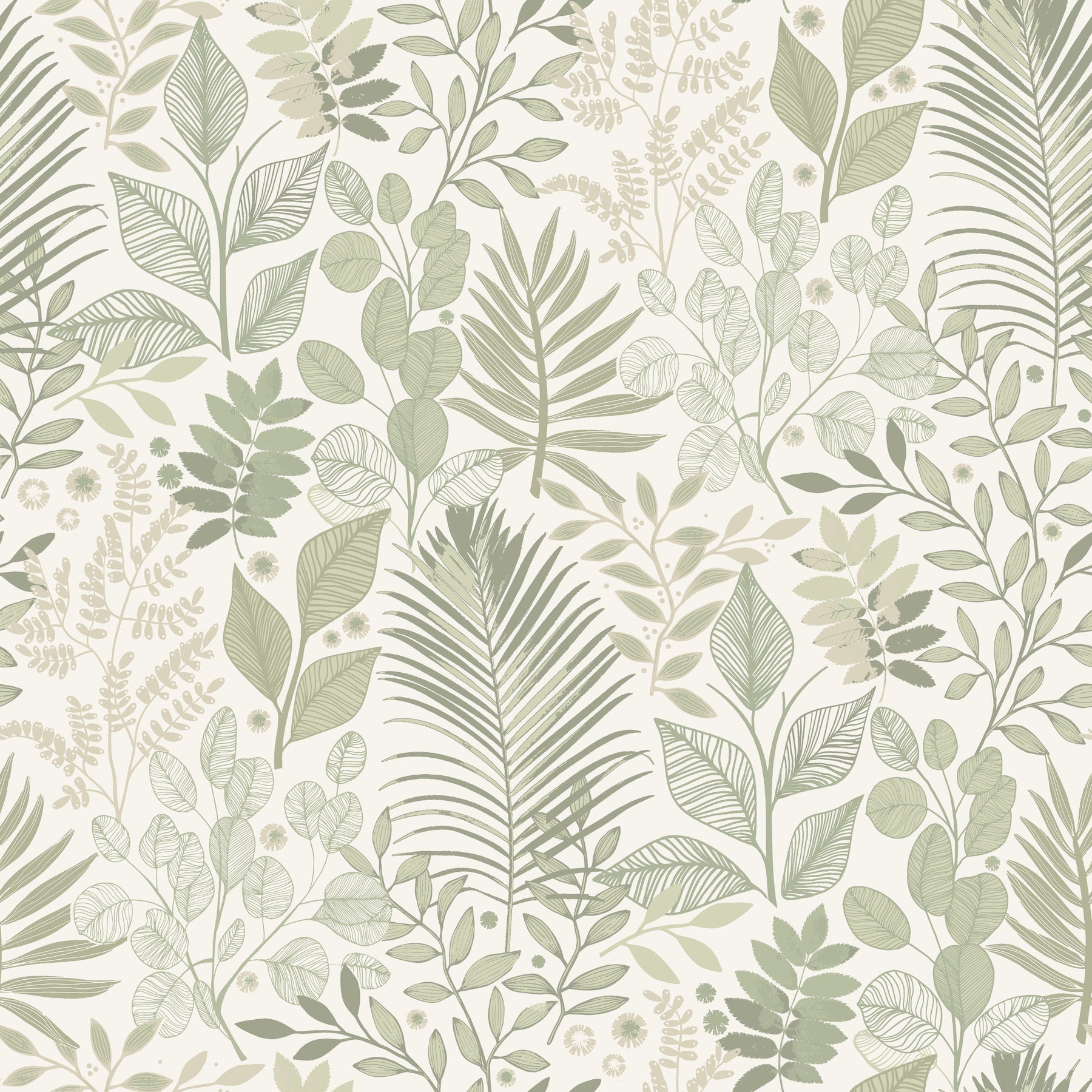 Angslycka wallpaper in green color - pattern number 4201-20102 - by A Street Prints in the Savanna collection