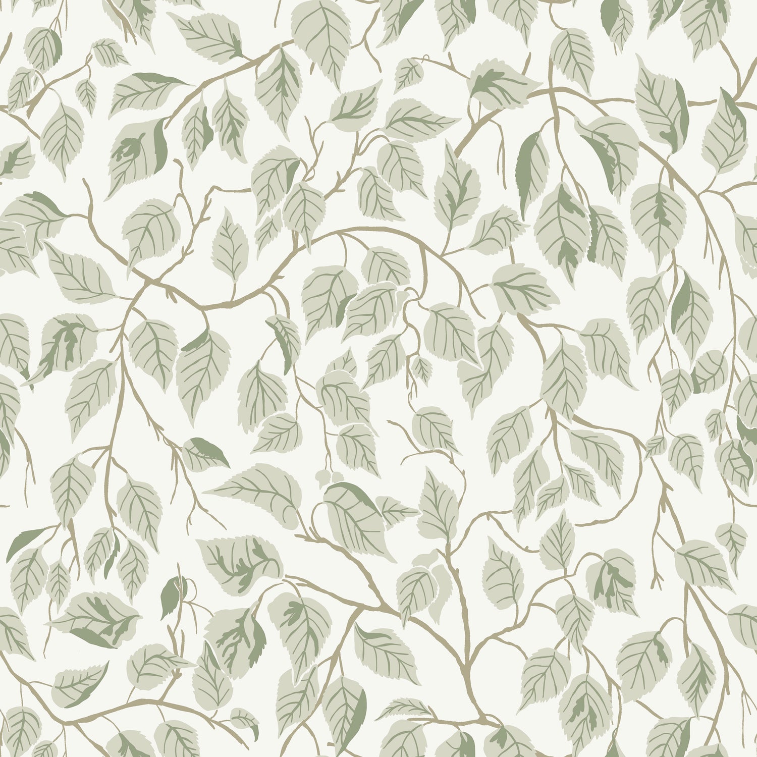 Hangbjork wallpaper in sage color - pattern number 4201-20107 - by A Street Prints in the Savanna collection