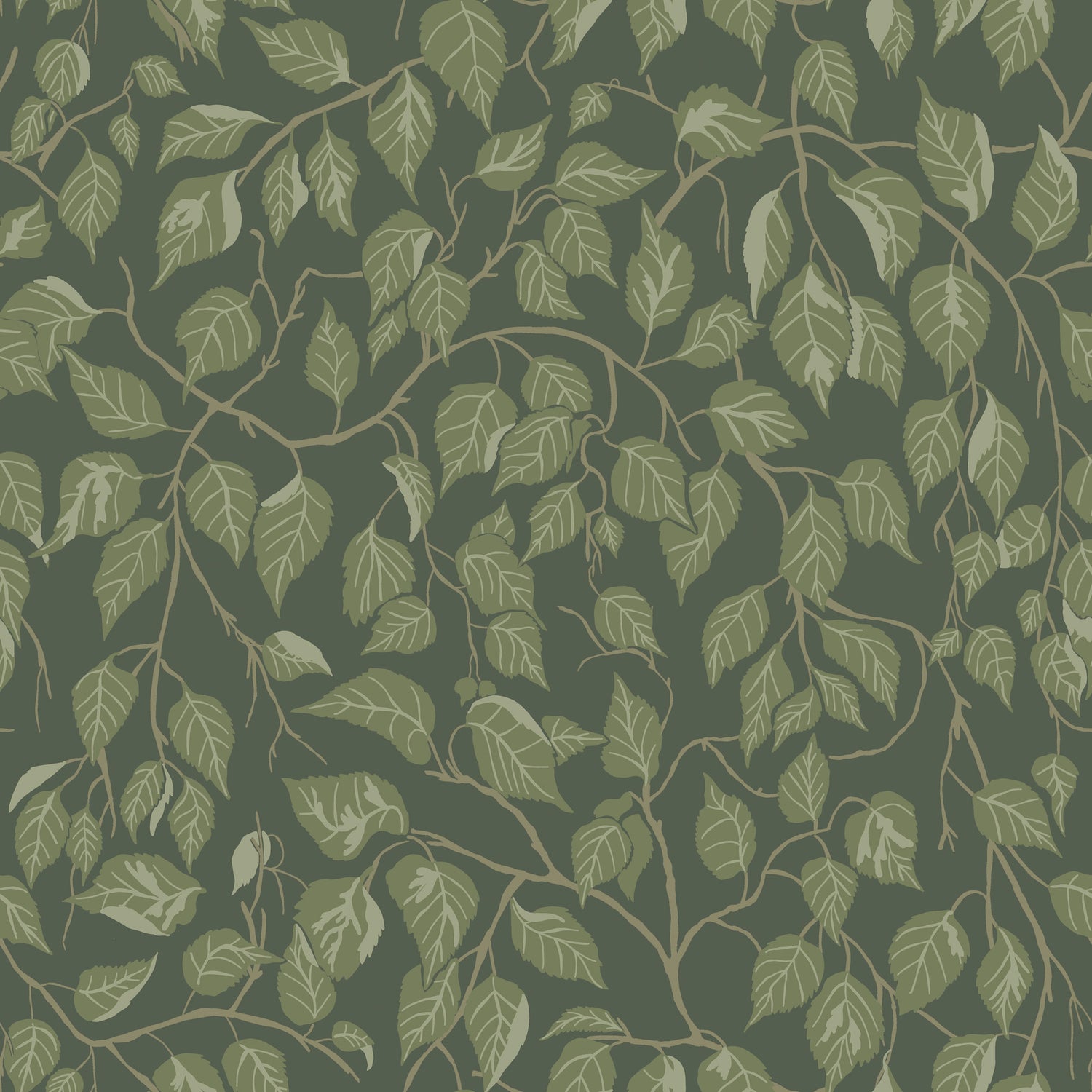 Hangbjork wallpaper in evergreen color - pattern number 4201-20108 - by A Street Prints in the Savanna collection