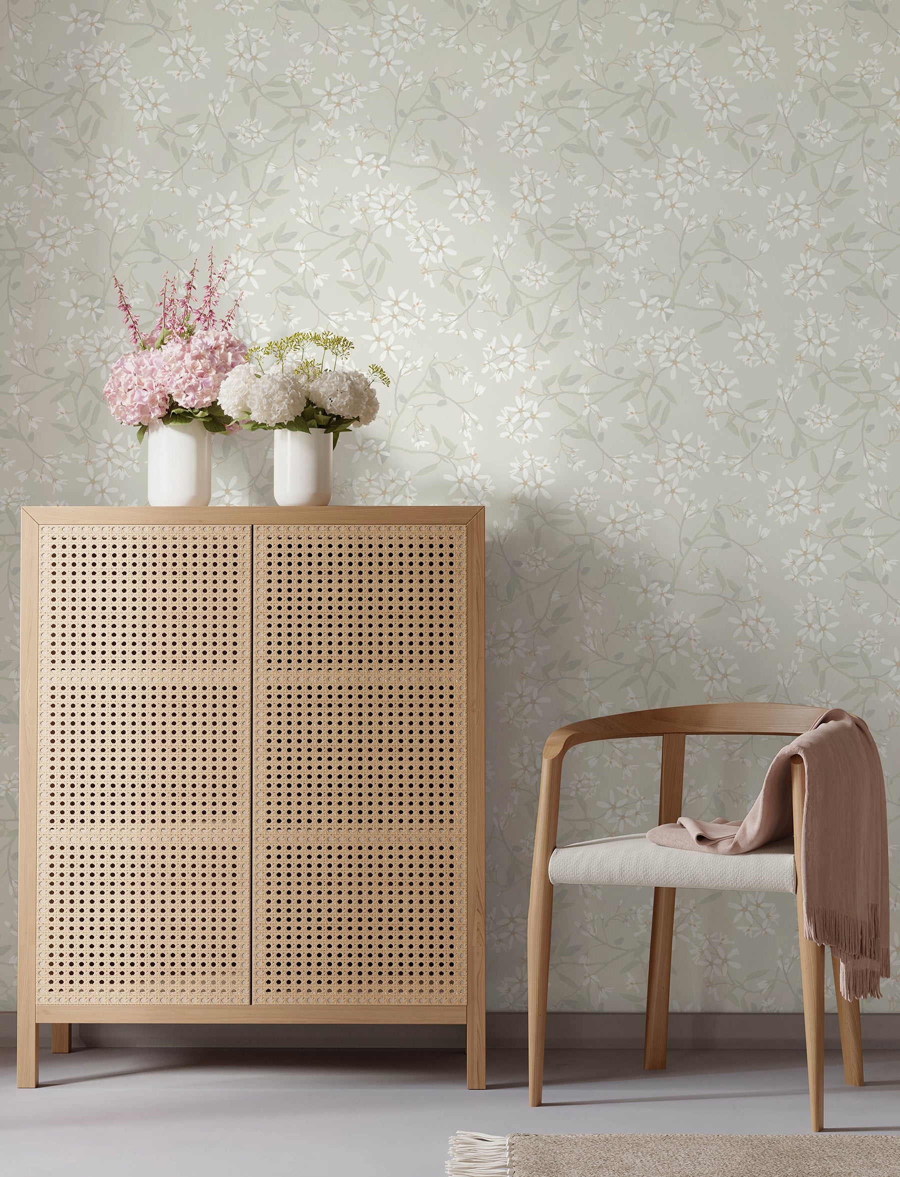 Paradis wallpaper in dove color - pattern number 4201-20110 - by A Street Prints in the Savanna collection