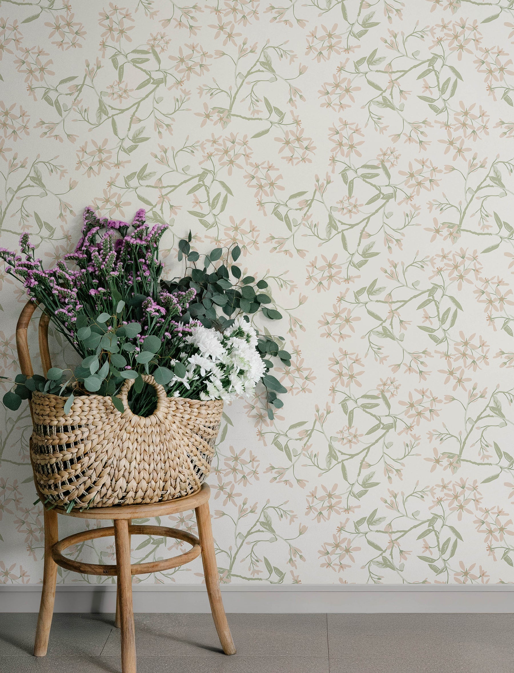 Paradis Blush 4201-20111 Wallpaper by A Street Prints - Wallpapers To Go