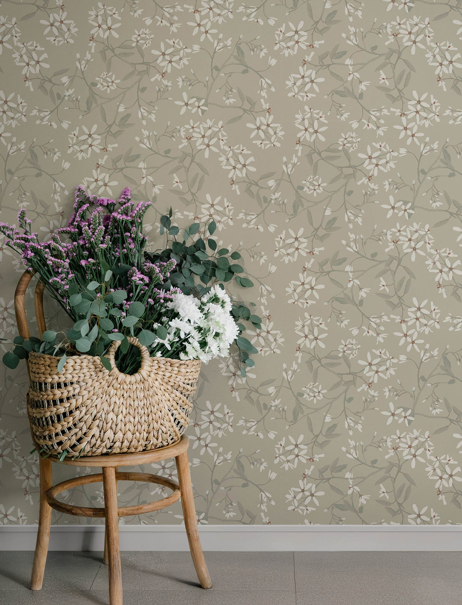 Paradis wallpaper in grey color - pattern number 4201-20113 - by A Street Prints in the Savanna collection