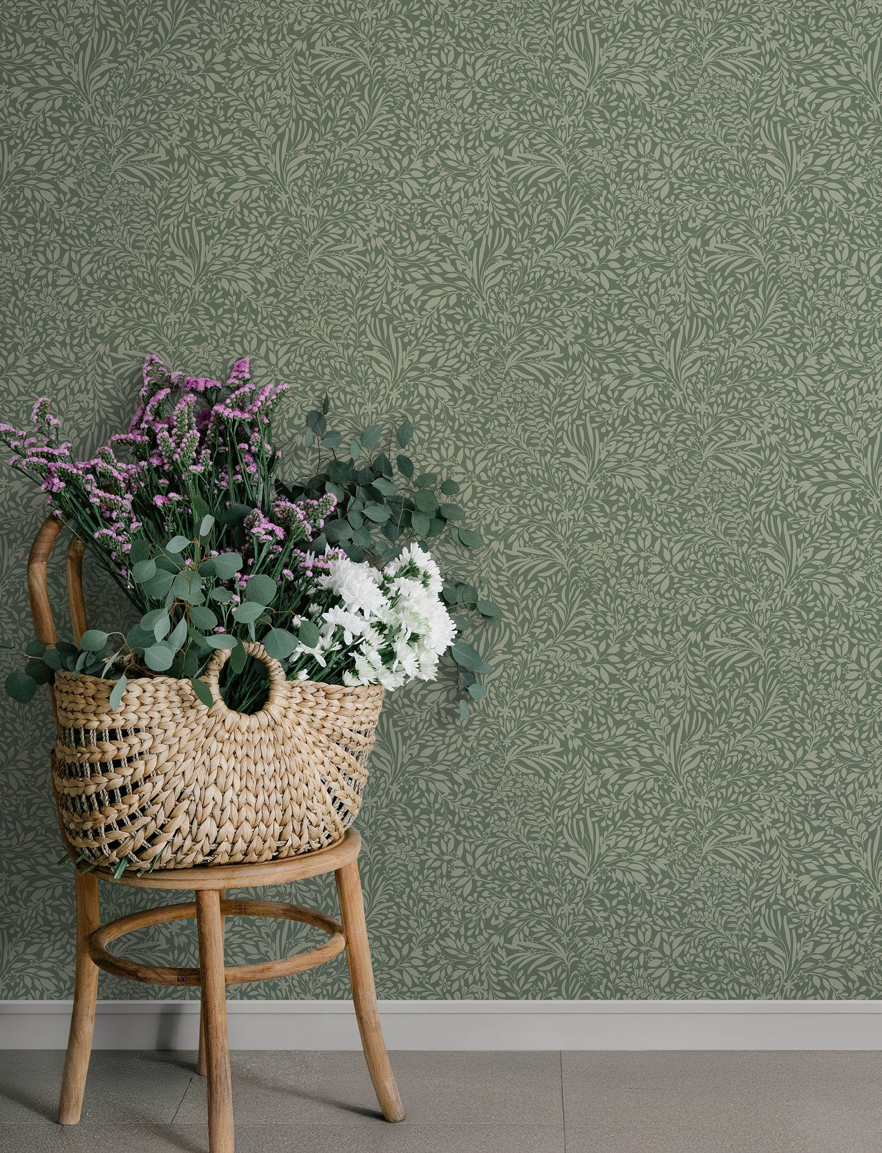 Kristina wallpaper in evergreen color - pattern number 4201-20129 - by A Street Prints in the Savanna collection