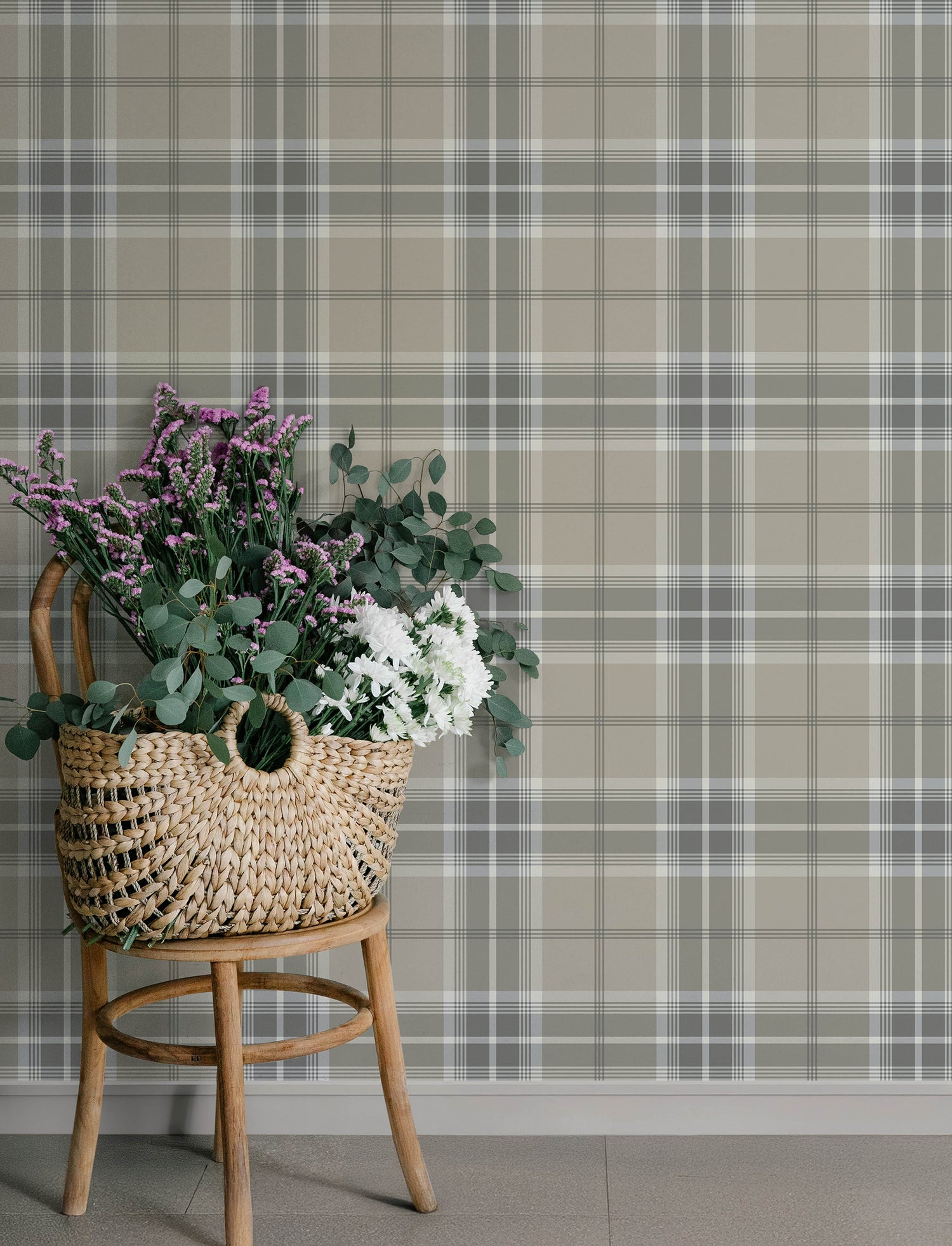 Emma wallpaper in grey color - pattern number 4201-20130 - by A Street Prints in the Savanna collection