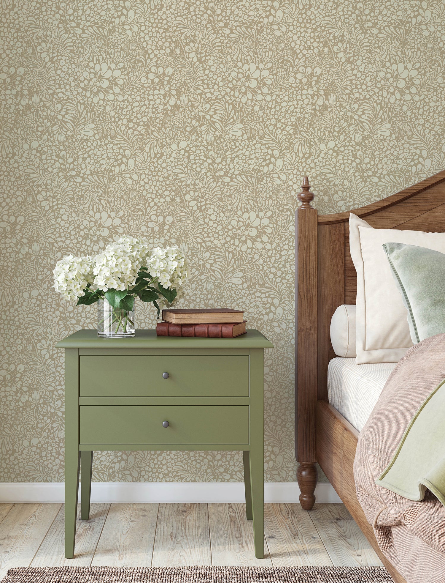 Siv wallpaper in chestnut color - pattern number 4201-48002 - by A Street Prints in the Savanna collection
