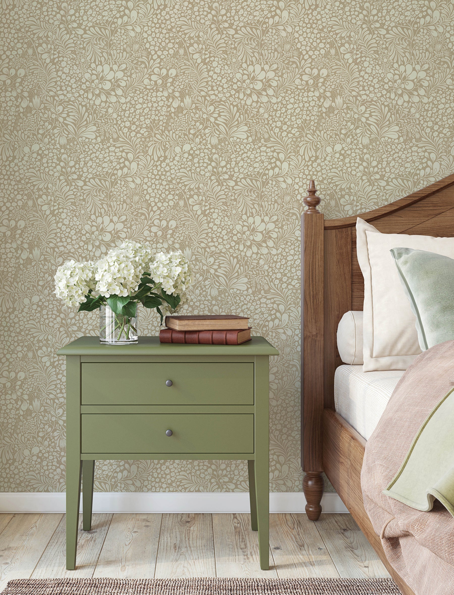 Siv wallpaper in chestnut color - pattern number 4201-48002 - by A Street Prints in the Savanna collection