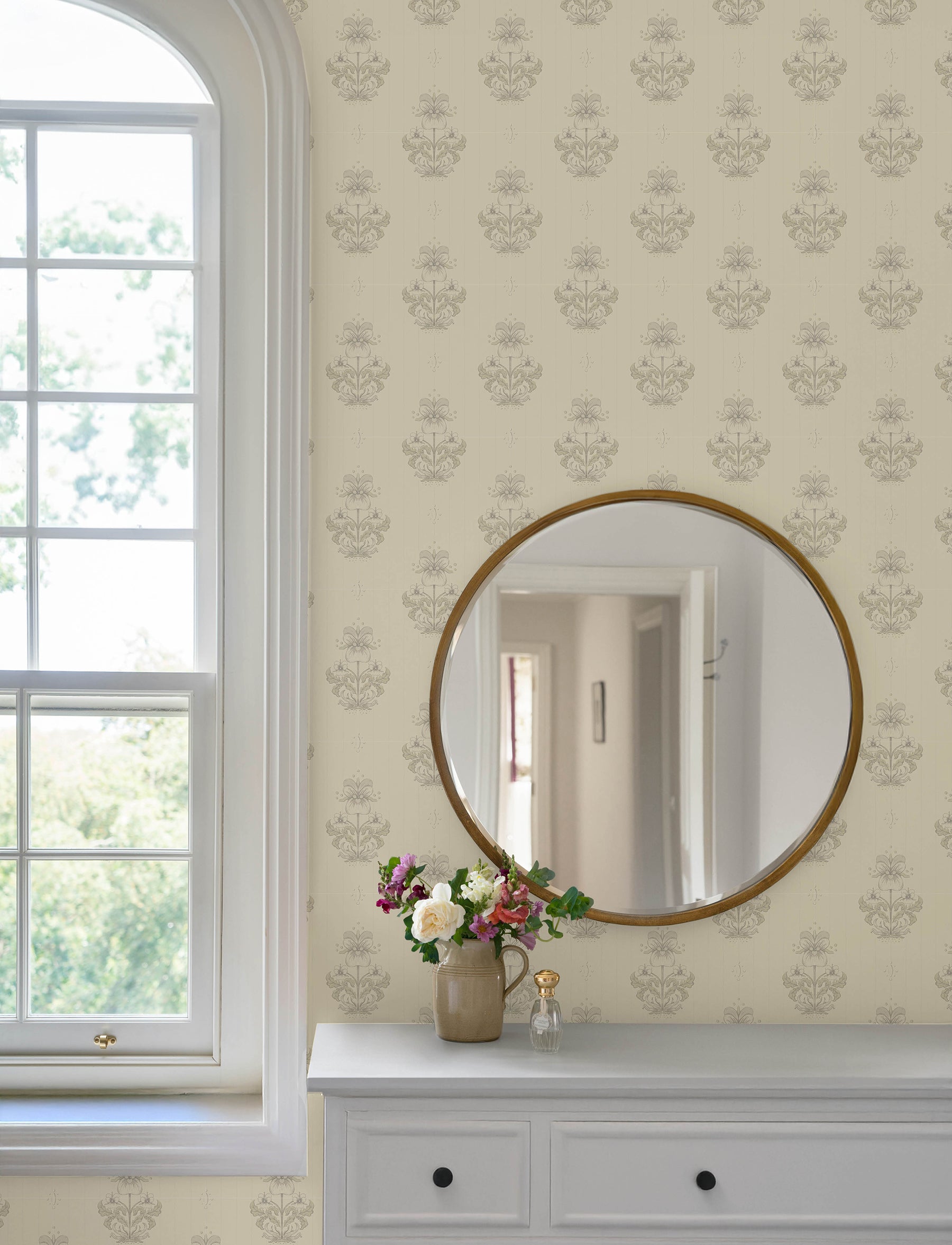Gullvie wallpaper in cream color - pattern number 4201-48006 - by A Street Prints in the Savanna collection