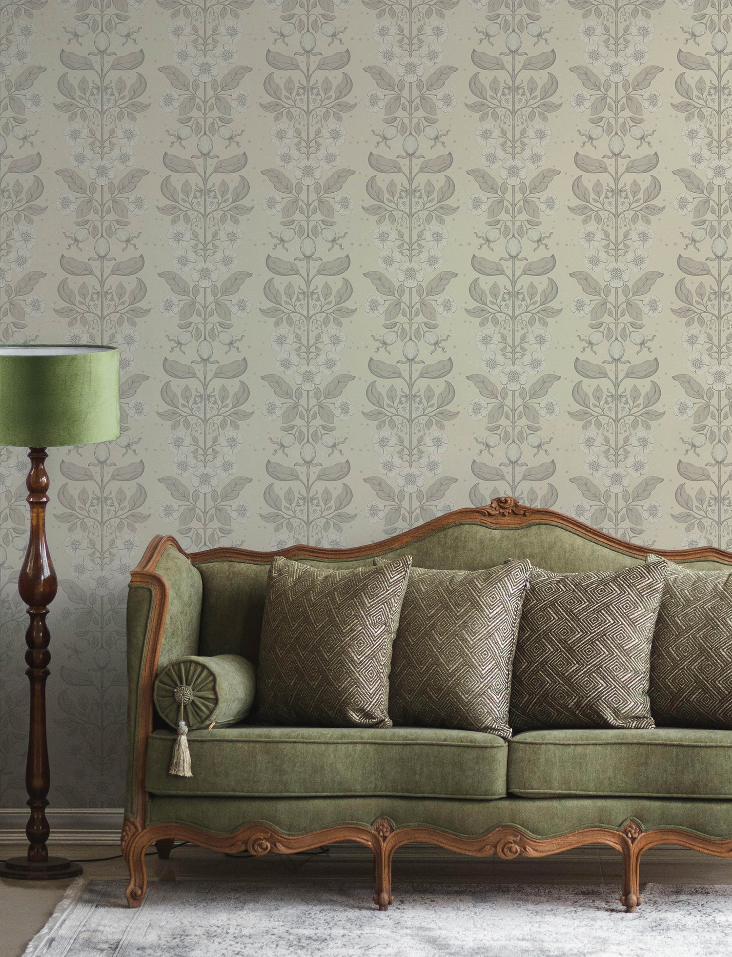 Rosa wallpaper in cream color - pattern number 4201-48009 - by A Street Prints in the Savanna collection