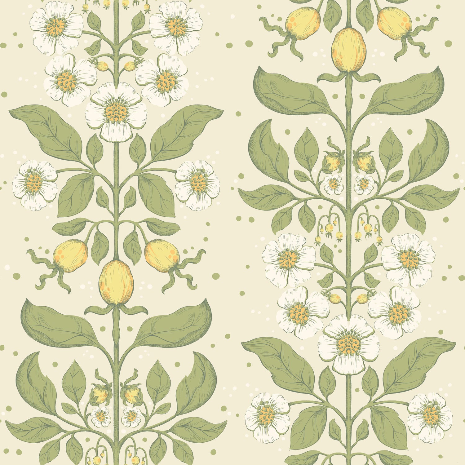 Rosa wallpaper in green color - pattern number 4201-48010 - by A Street Prints in the Savanna collection