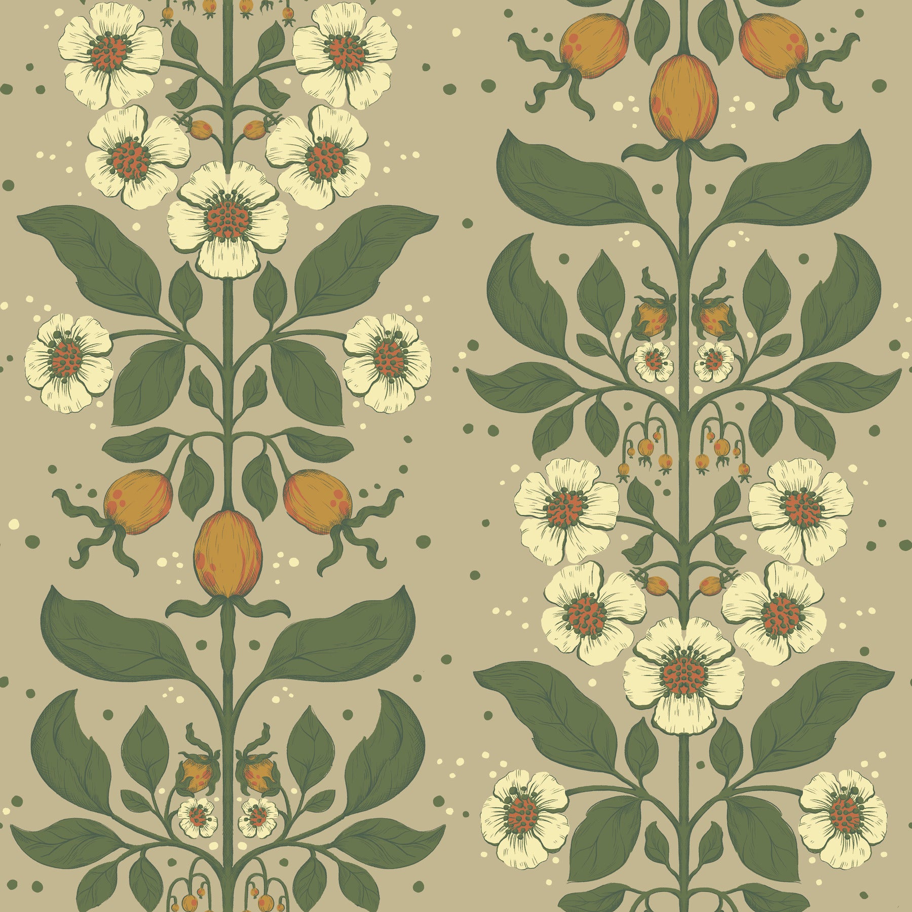 Rosa wallpaper in light brown color - pattern number 4201-48012 - by A Street Prints in the Savanna collection