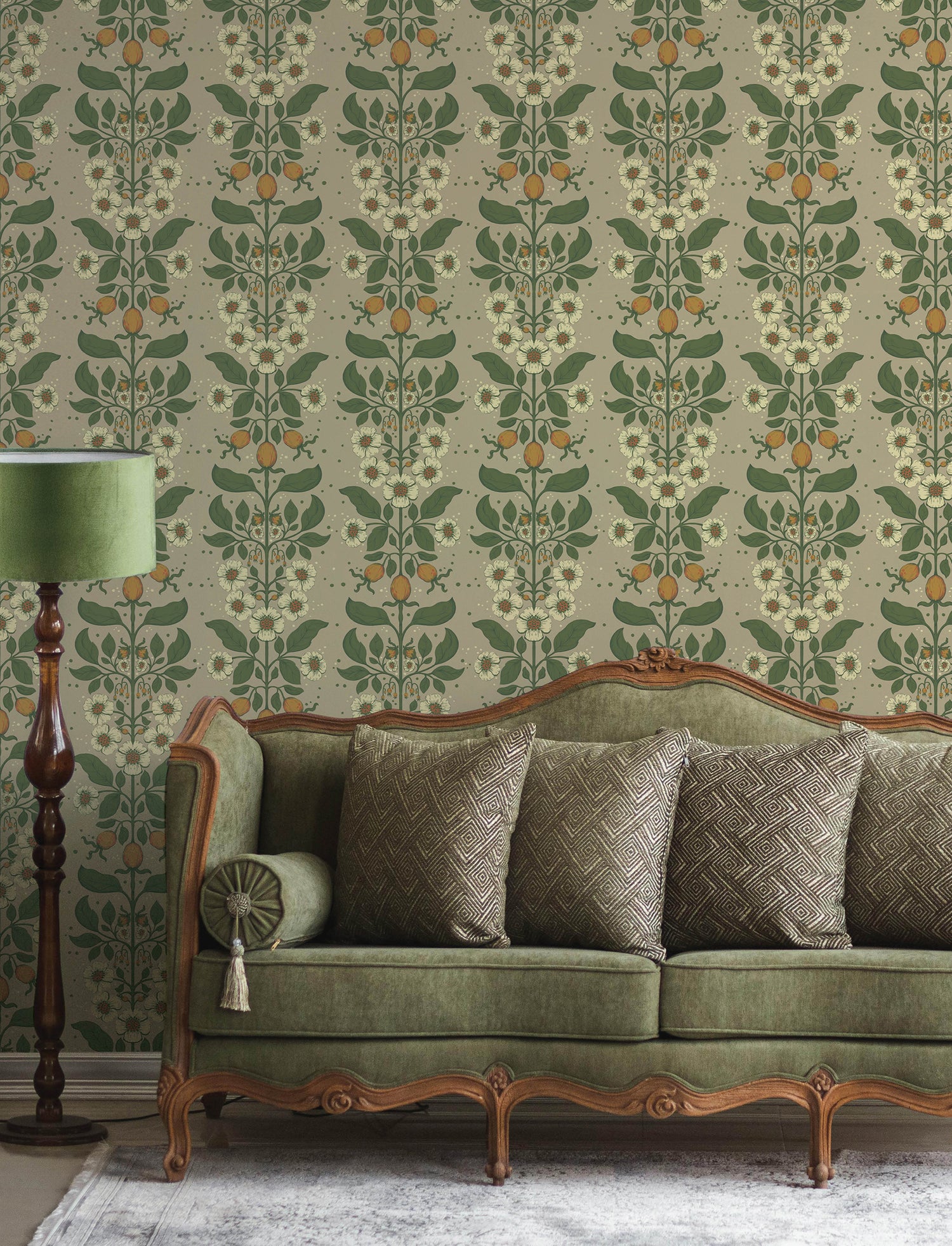Rosa wallpaper in light brown color - pattern number 4201-48012 - by A Street Prints in the Savanna collection