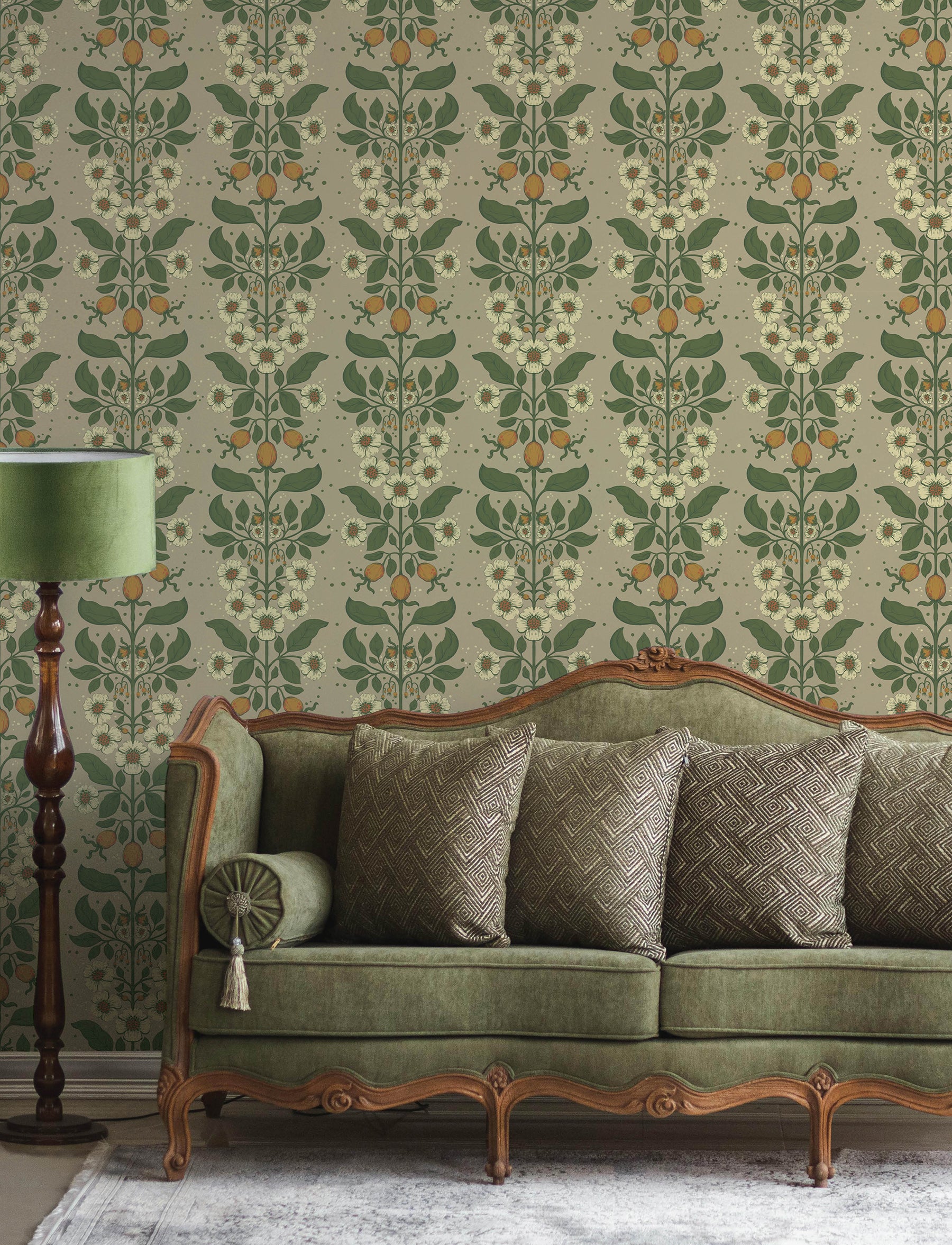 Rosa wallpaper in light brown color - pattern number 4201-48012 - by A Street Prints in the Savanna collection