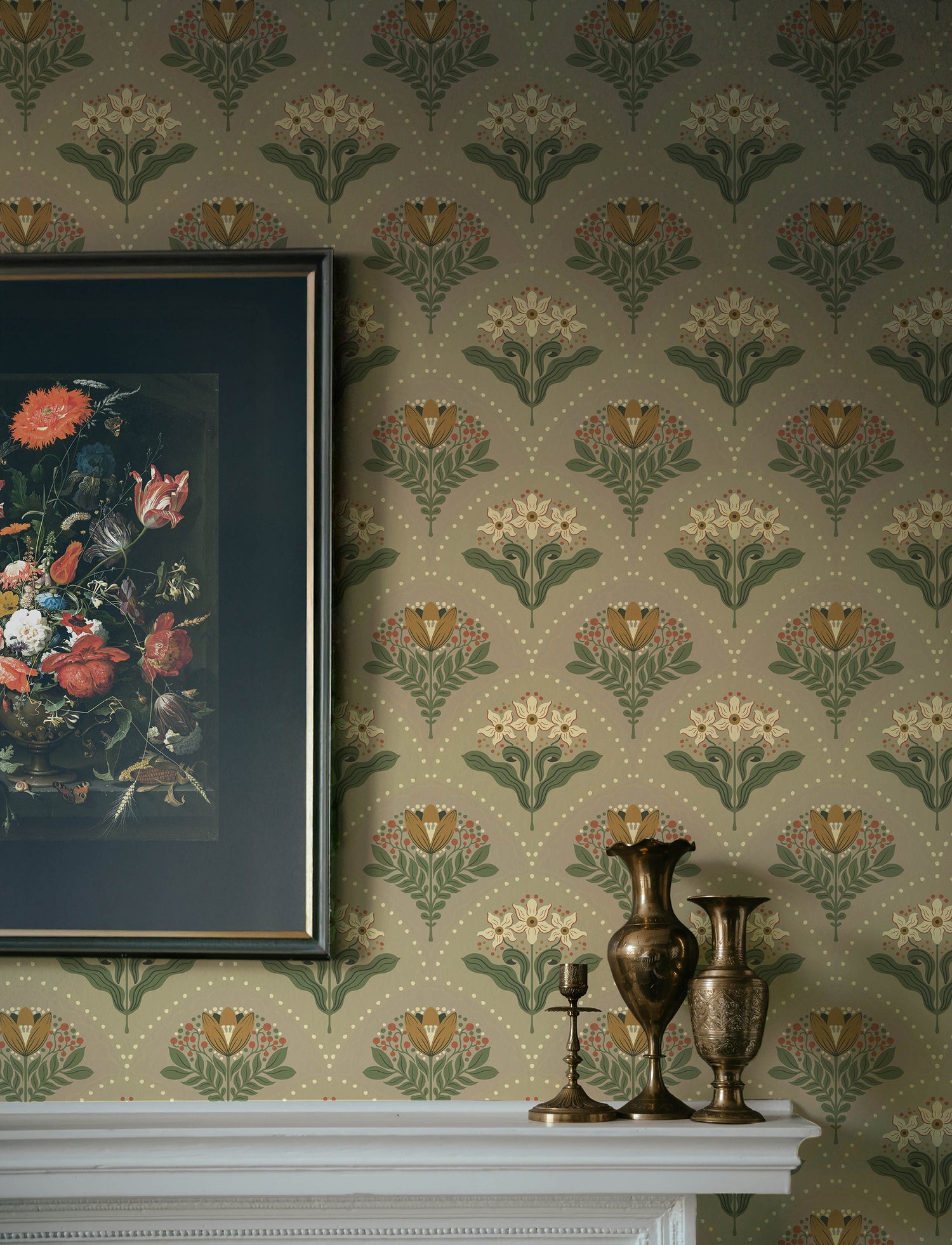 Maj wallpaper in taupe color - pattern number 4201-48017 - by A Street Prints in the Savanna collection