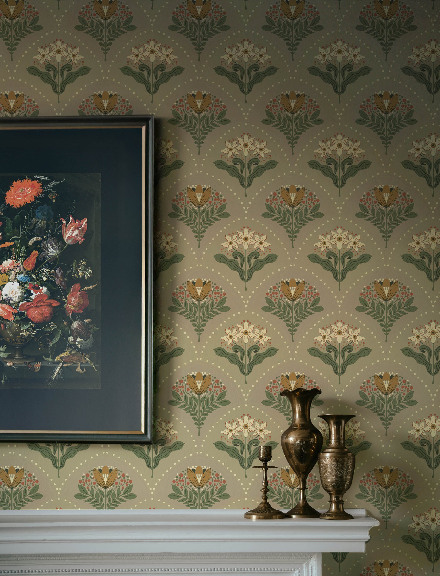 Maj wallpaper in taupe color - pattern number 4201-48017 - by A Street Prints in the Savanna collection