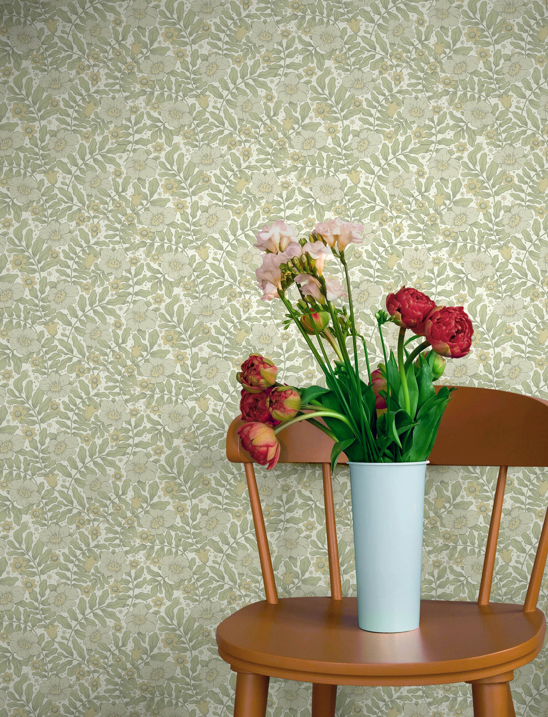 Maggan wallpaper in sage color - pattern number 4201-48019 - by A Street Prints in the Savanna collection