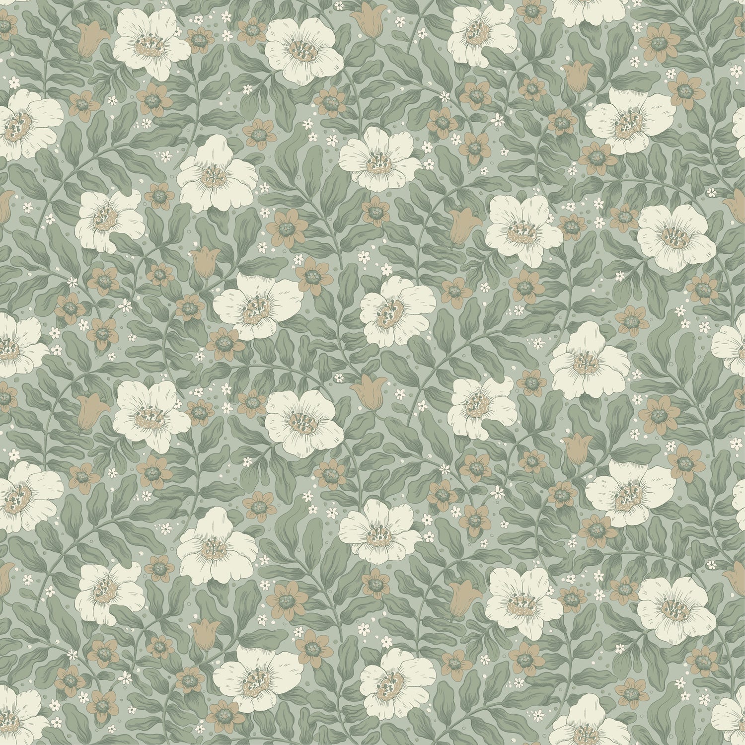 Maggan wallpaper in sea green color - pattern number 4201-48020 - by A Street Prints in the Savanna collection