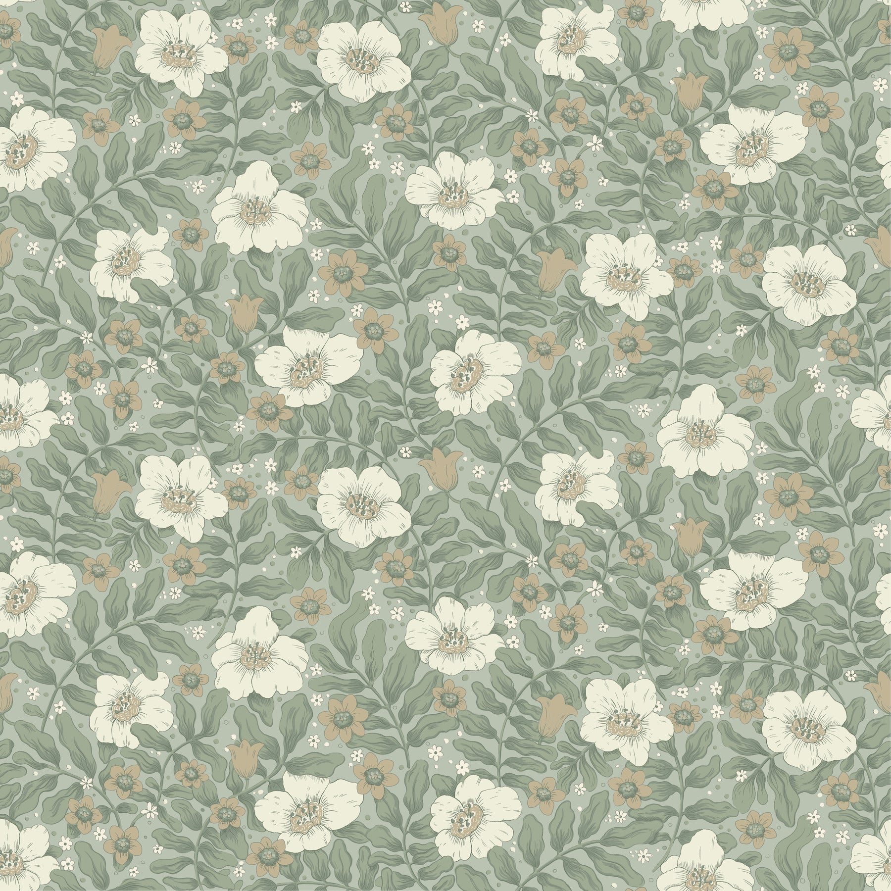 Maggan wallpaper in sea green color - pattern number 4201-48020 - by A Street Prints in the Savanna collection