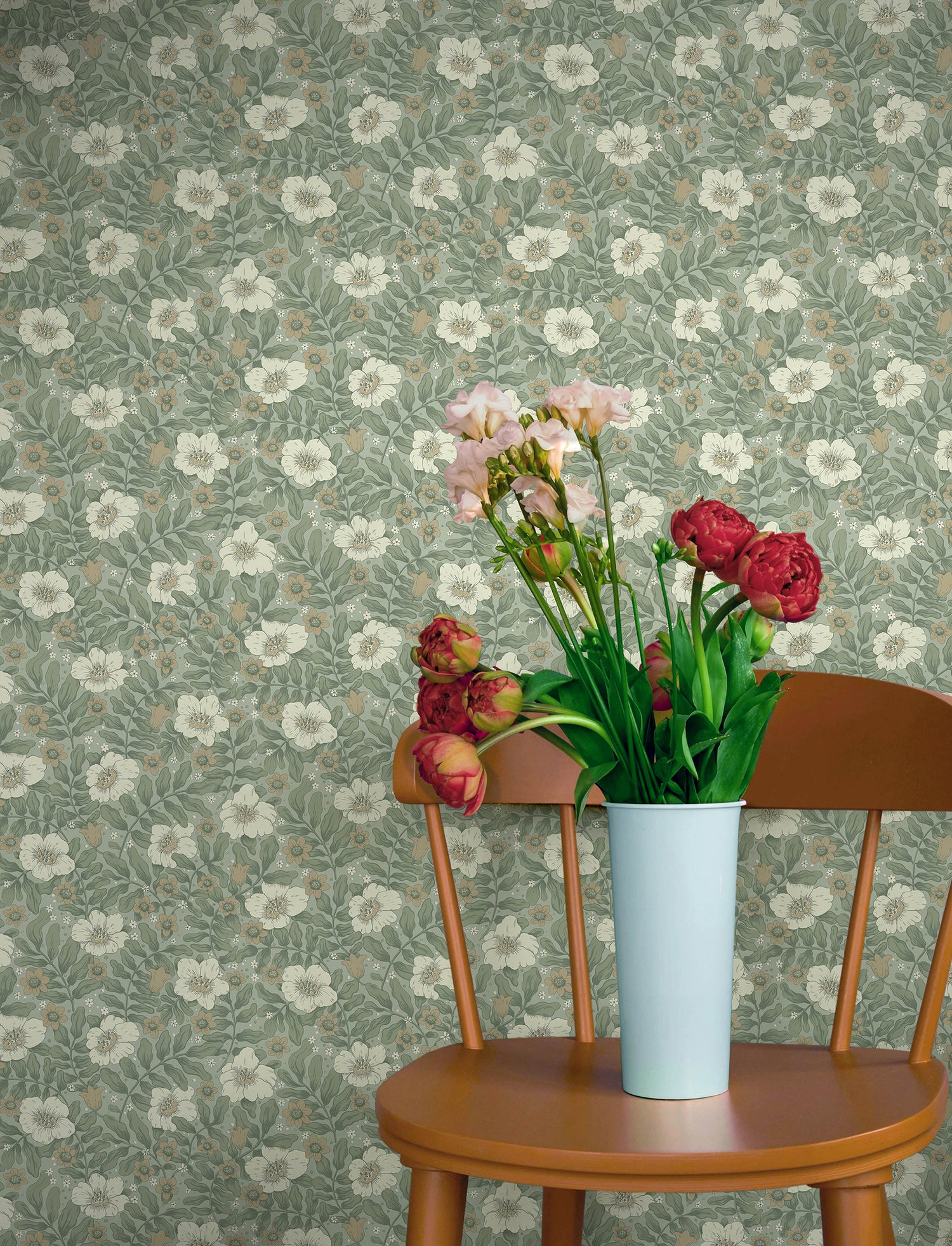 Maggan wallpaper in sea green color - pattern number 4201-48020 - by A Street Prints in the Savanna collection