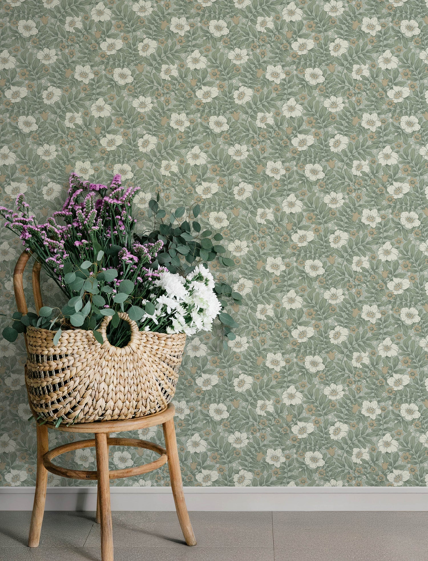 Maggan wallpaper in sea green color - pattern number 4201-48020 - by A Street Prints in the Savanna collection